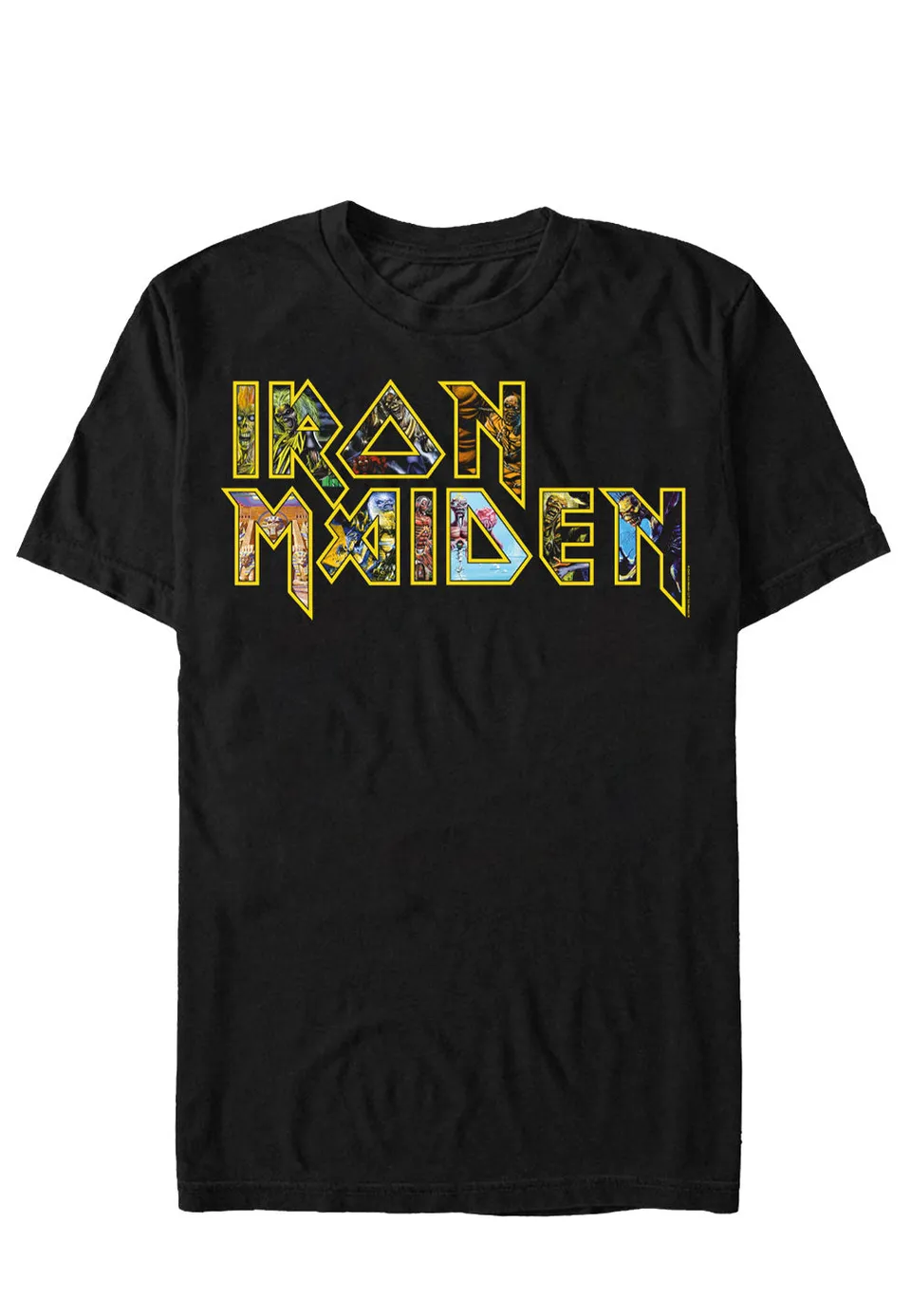 iron-maiden-eddies-logo-t-shirt-noir image 1