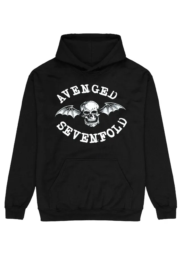 avenged-sevenfold-logo-hoodie-sweat-noir-taille-m image 1