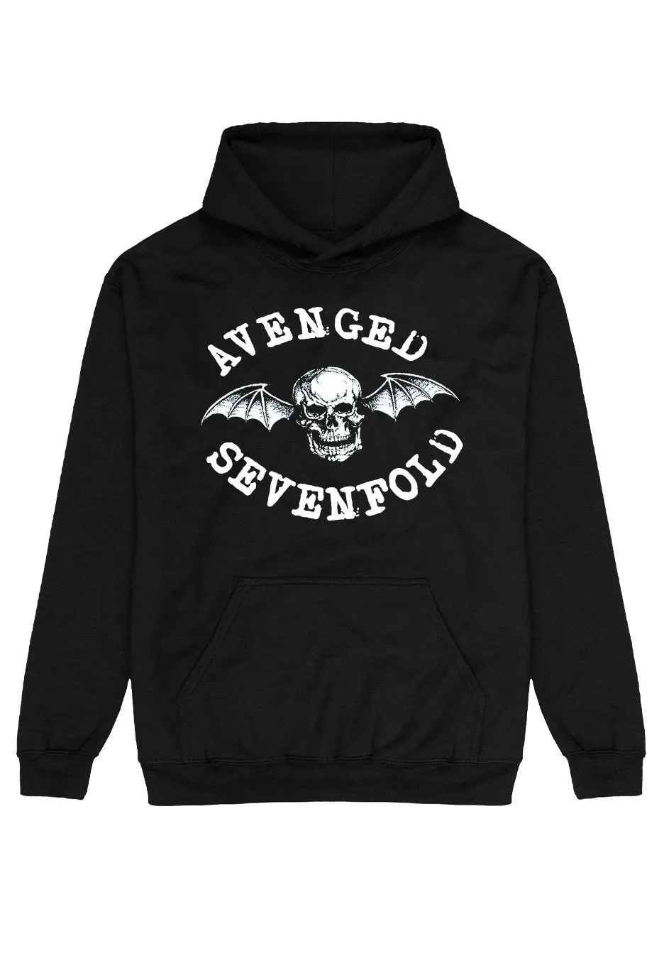 avenged-sevenfold-logo-hoodie-sweat-noir-taille-m image 1