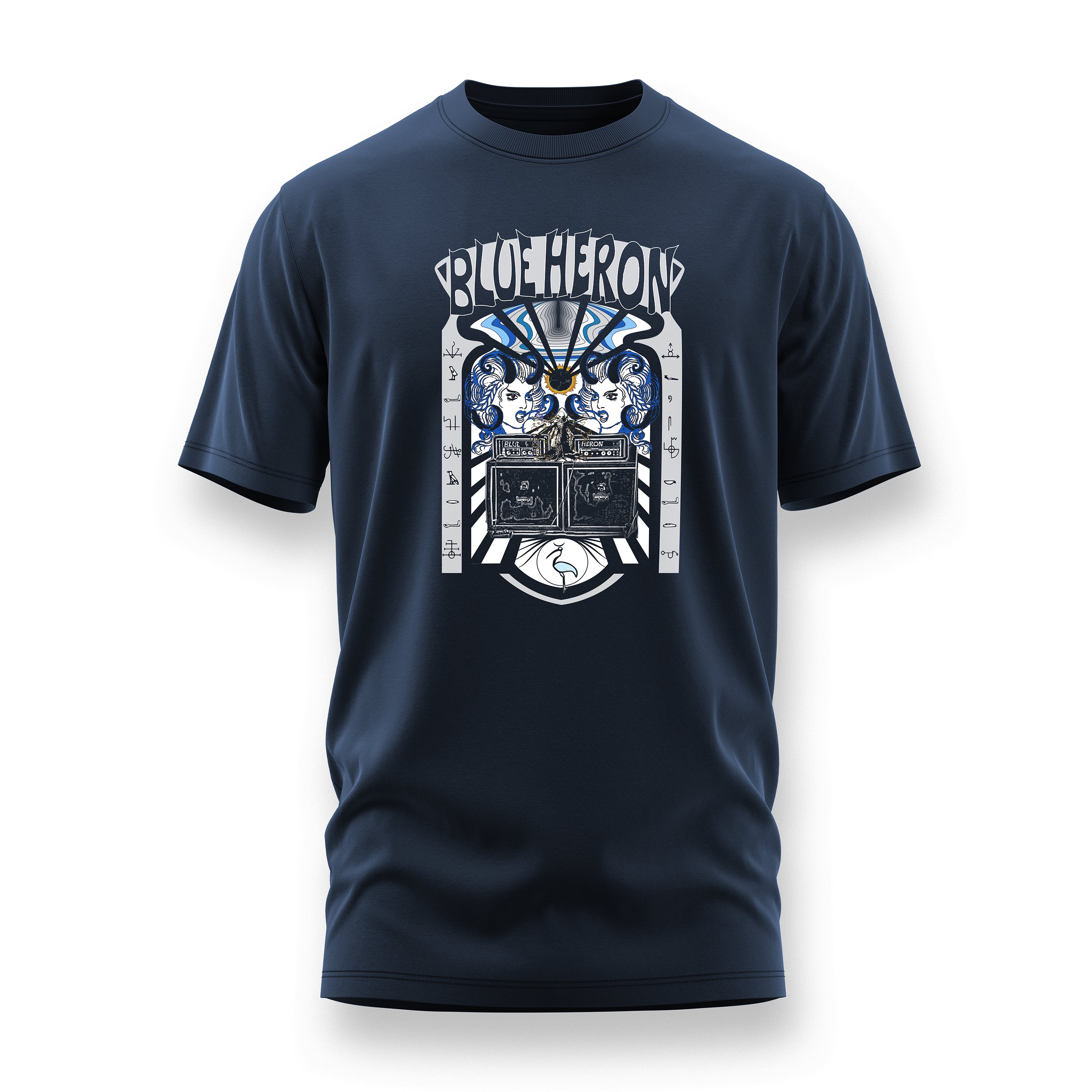 blues-funeral-blue-heron-everything-fades-t-shirt-noir image 2