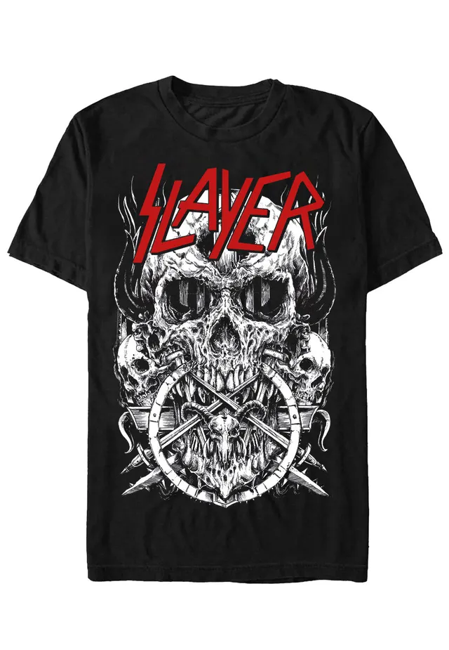 slayer-skulltagram-t-shirt-metal-noir-m-manches-courtes image 1