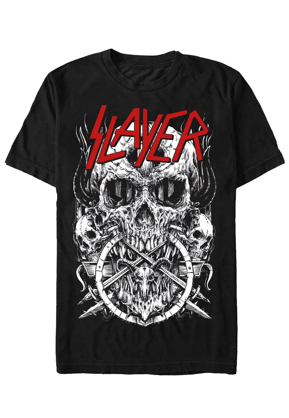 slayer-skulltagram-t-shirt-metal-noir-m-manches-courtes image 1