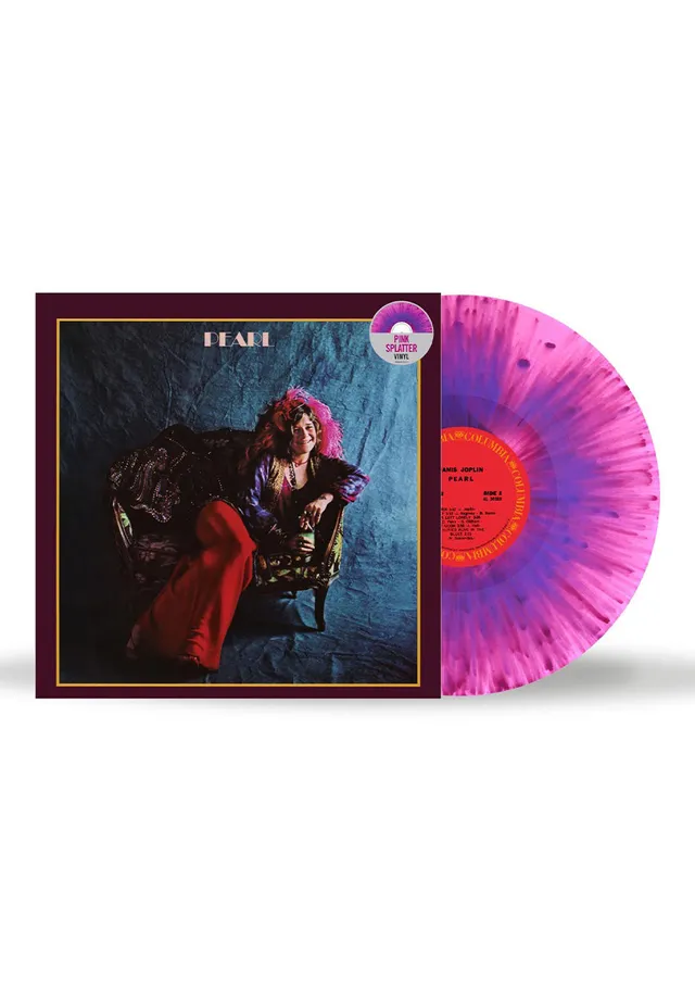 janis-joplin-pearl-vinyle-rose-splatter-limit image 1