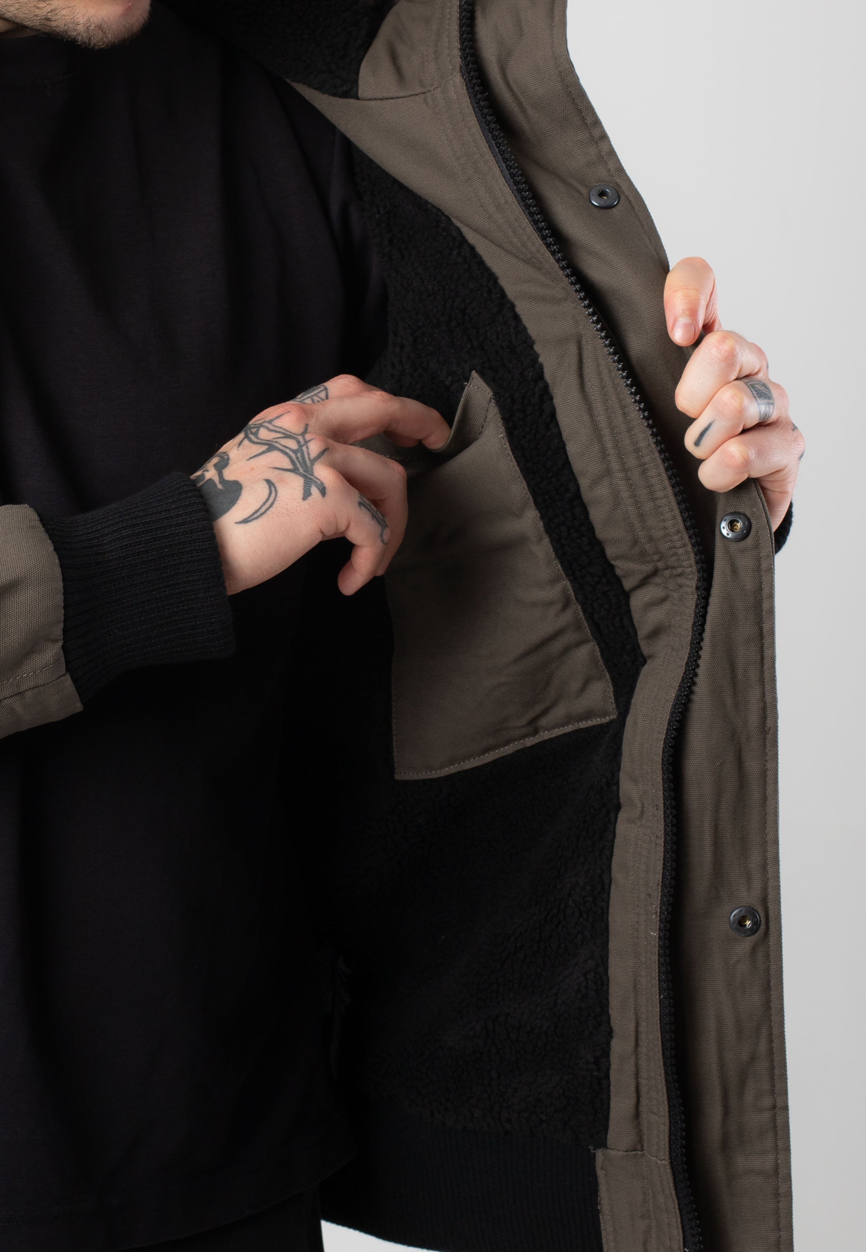brandit-essential-olive-veste-hiver-homme-twill image 8
