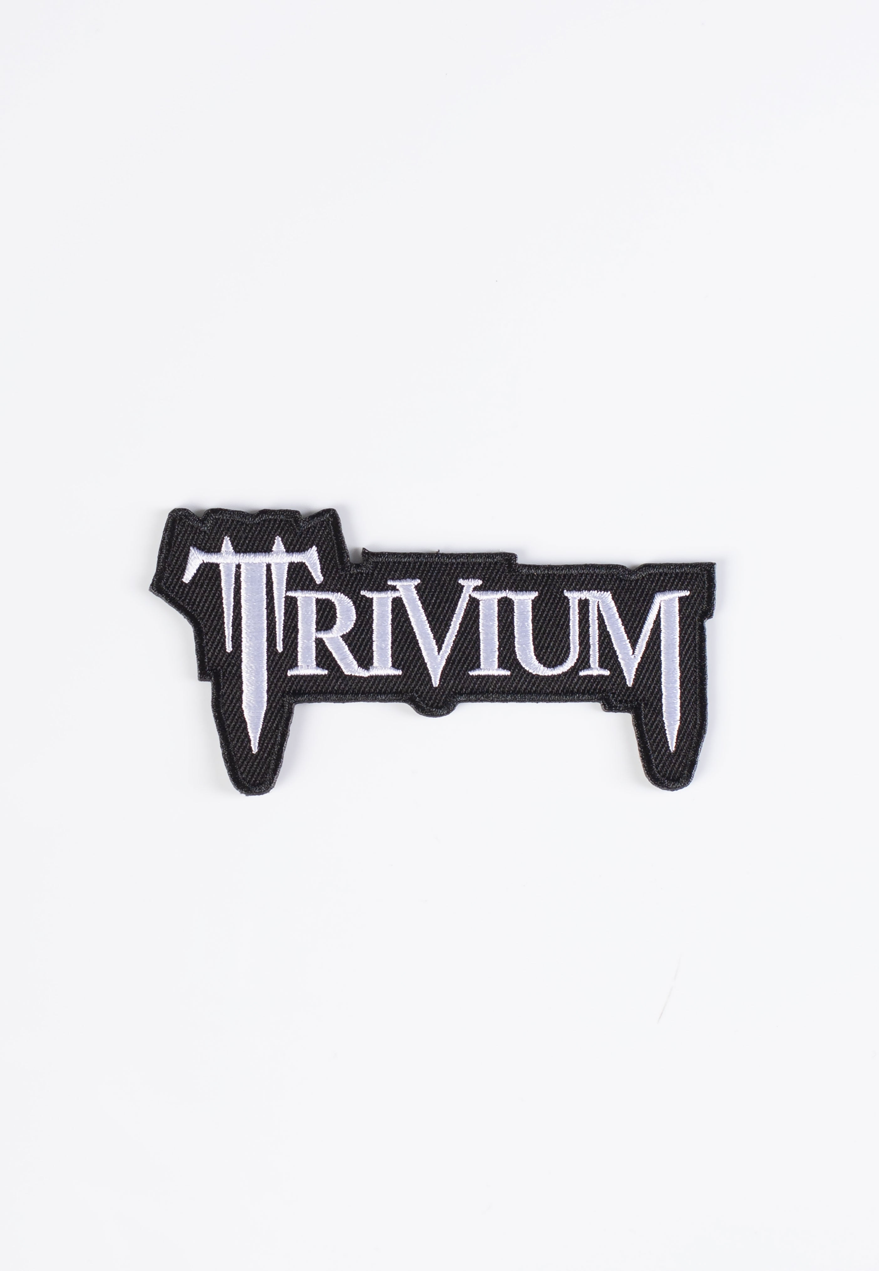 trivium-classic-logo-cusson-patch-noir-coudre image 1