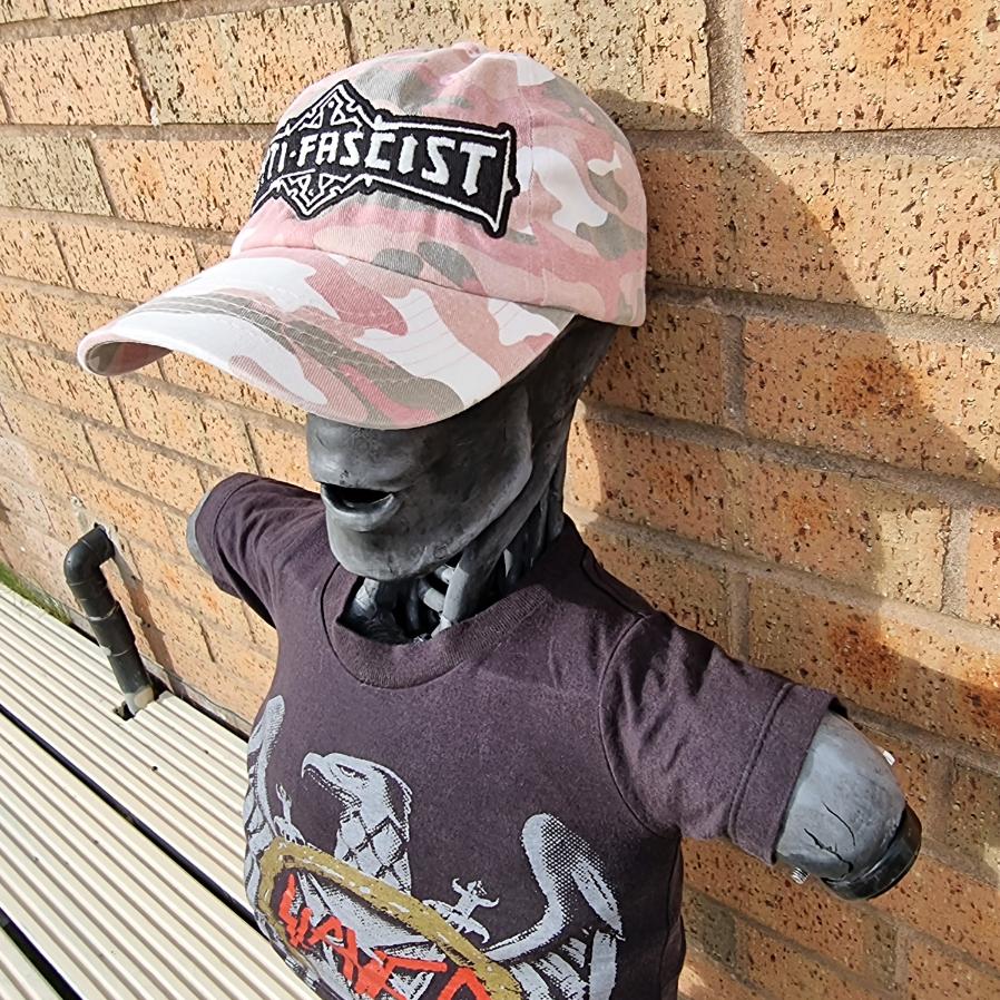 bolt-thrower-anti-fascist-casquette-dad-cap-camo-rose-glow-in-the-dark image 3