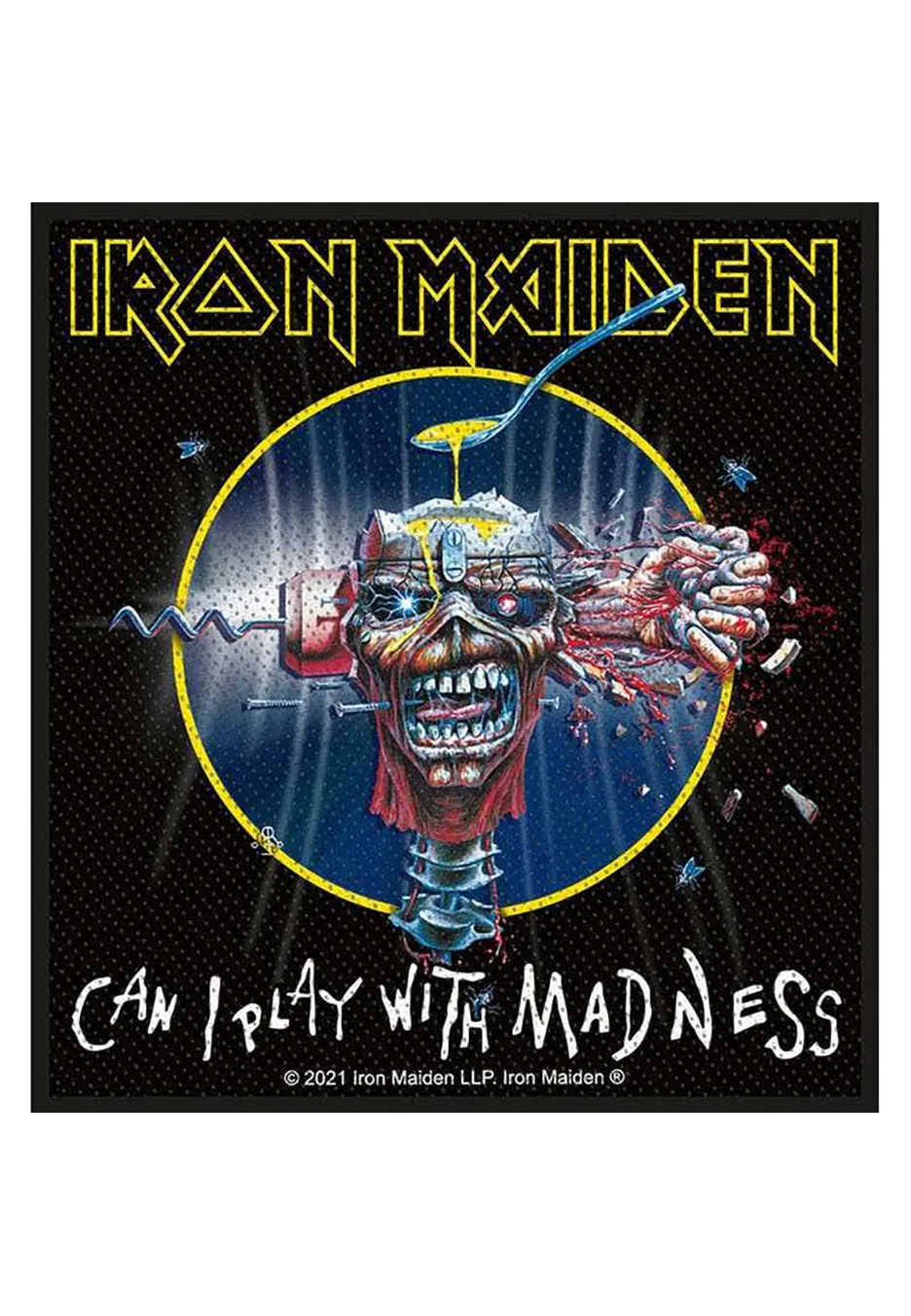 iron-maiden-can-i-play-with-madness-patch-noir-taille-unique image 1