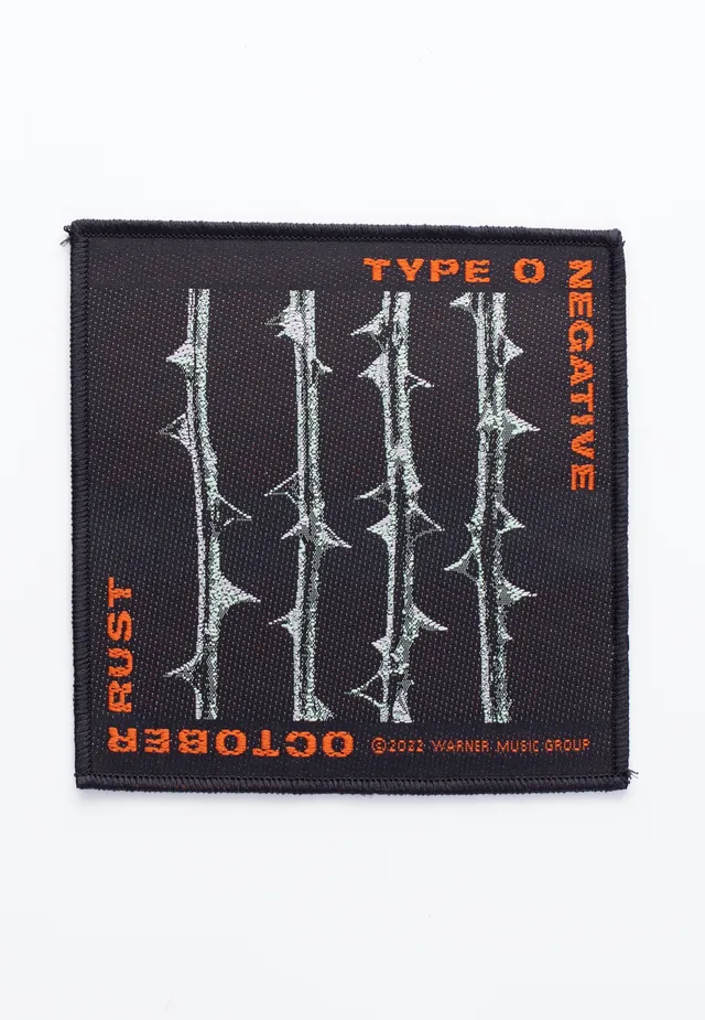 type-o-negative-october-rust-patch-10x10cm-gothique image 1