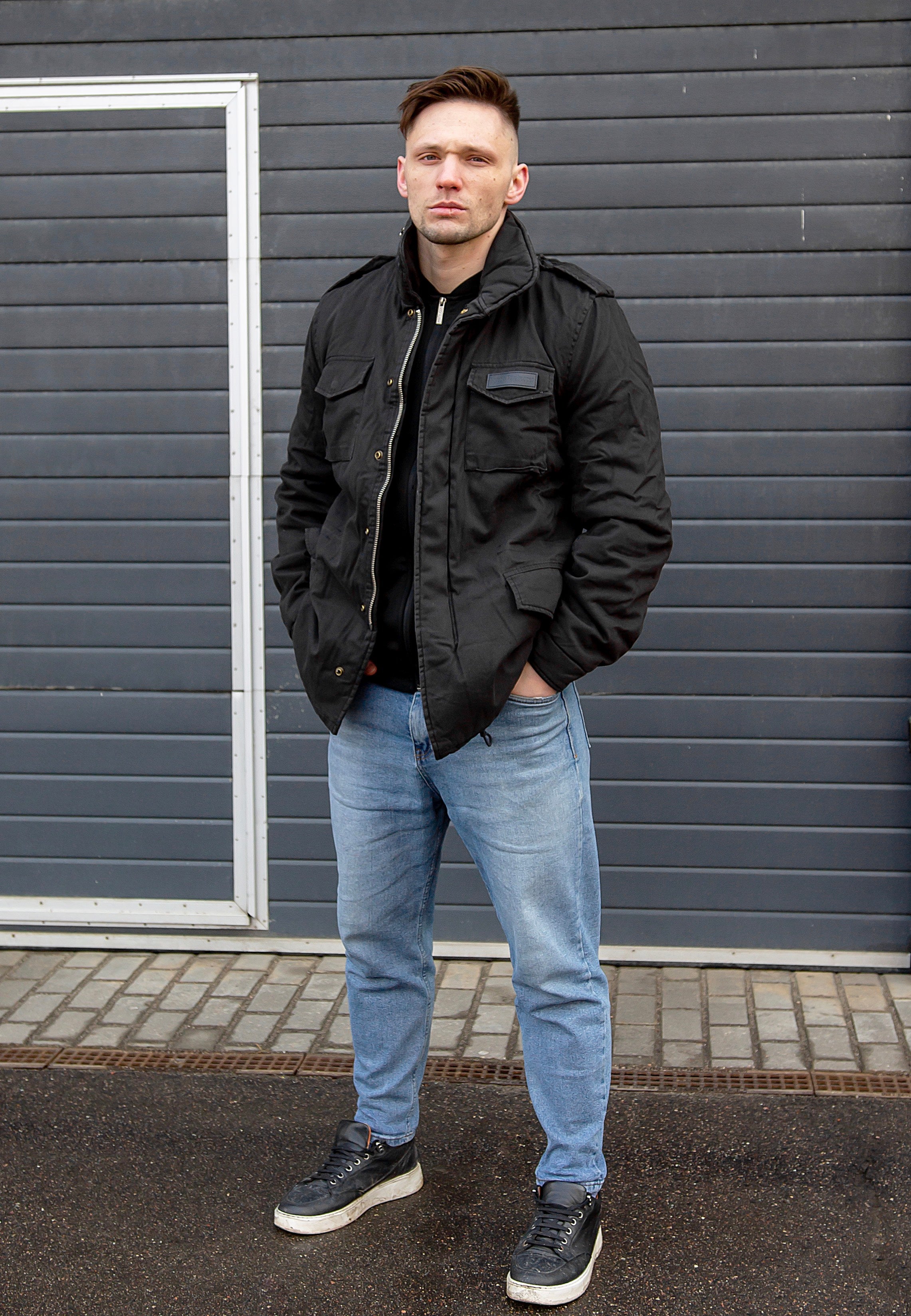 surplus-paratrooper-veste-noire-homme-taille-s image 3