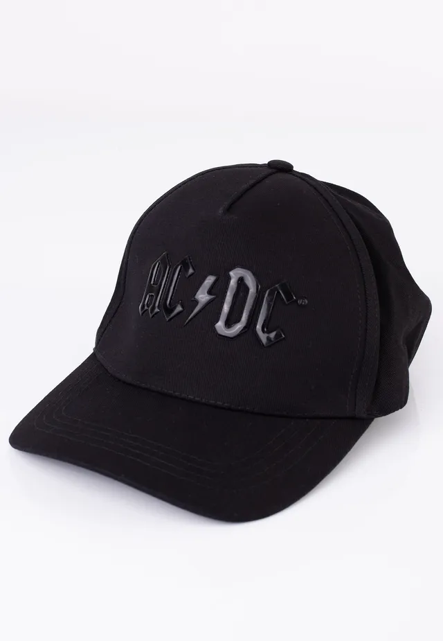 ac-dc-shiny-black-logo-casquette-noire-taille-unique image 1
