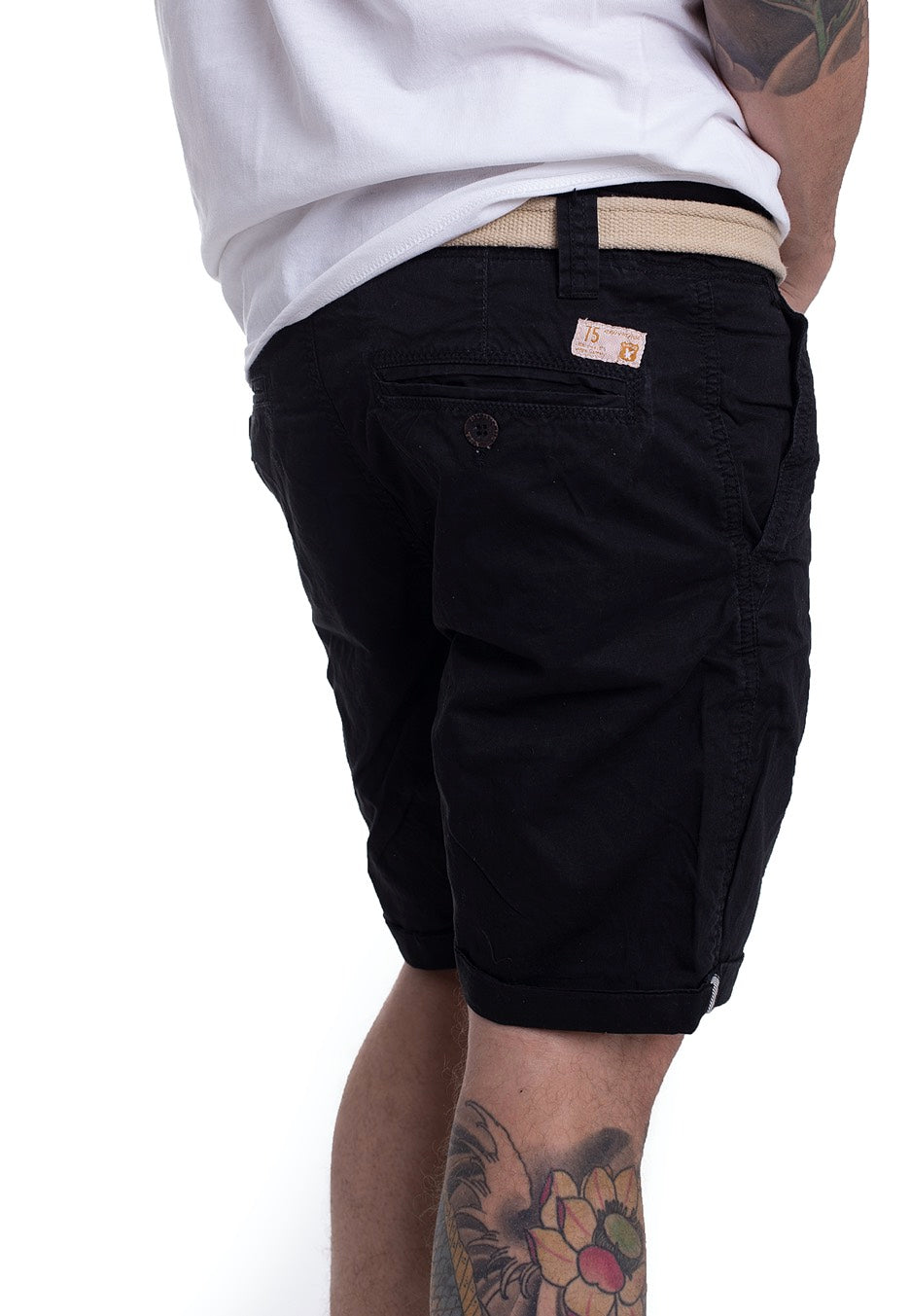 surplus-chino-black-short-chino-noir-homme image 4