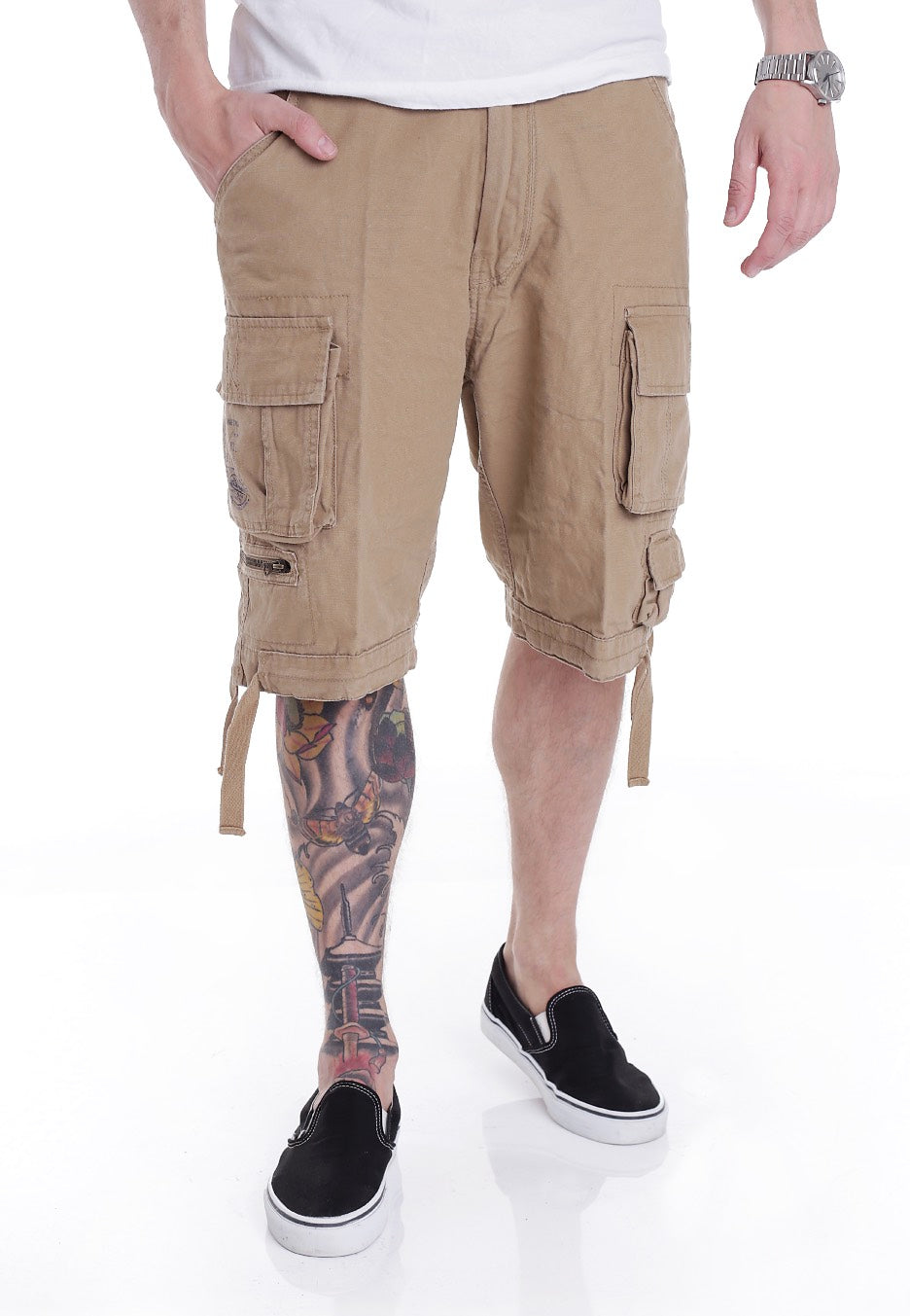 brandit-savage-vintage-short-cargo-beige-homme image 1