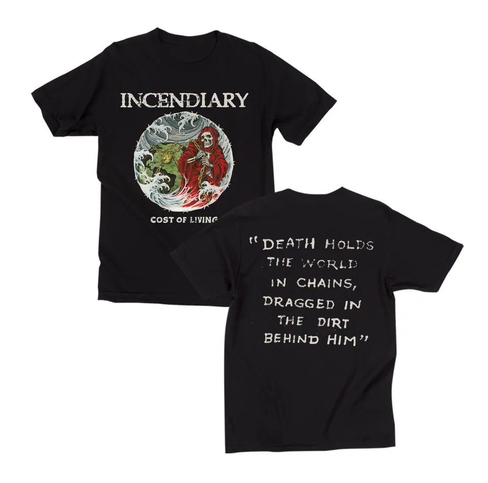 closed-casket-incendiary-cost-of-living-t-shirt-10-year image 1
