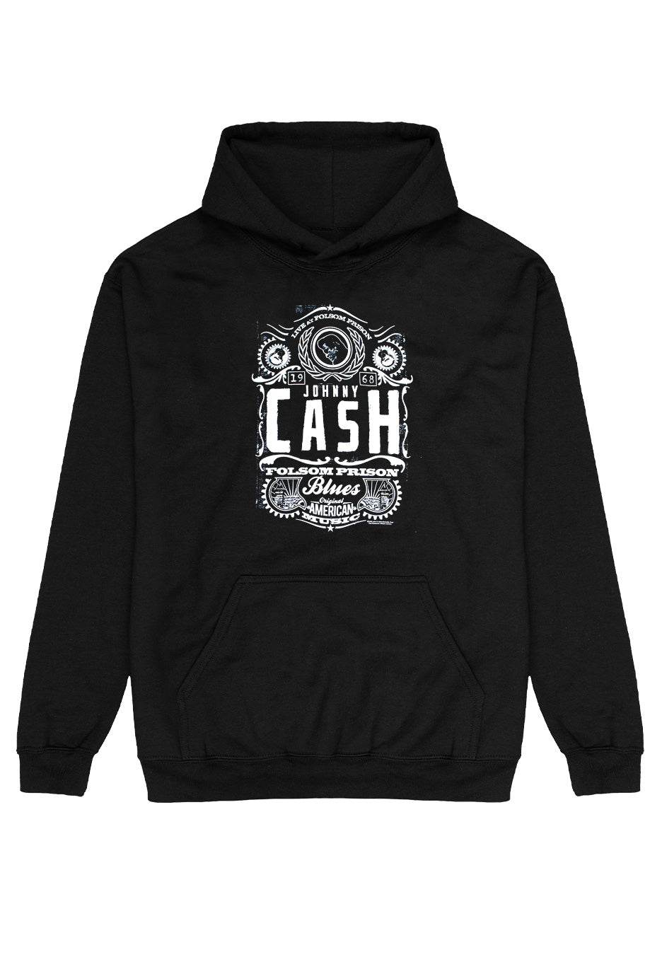 johnny-cash-folsom-prison-hoodie-homme-noir image 1