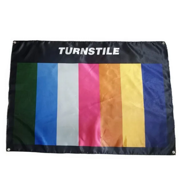 turnstile-never-enough-drapeau-poster-textile-100x70-cm image 1