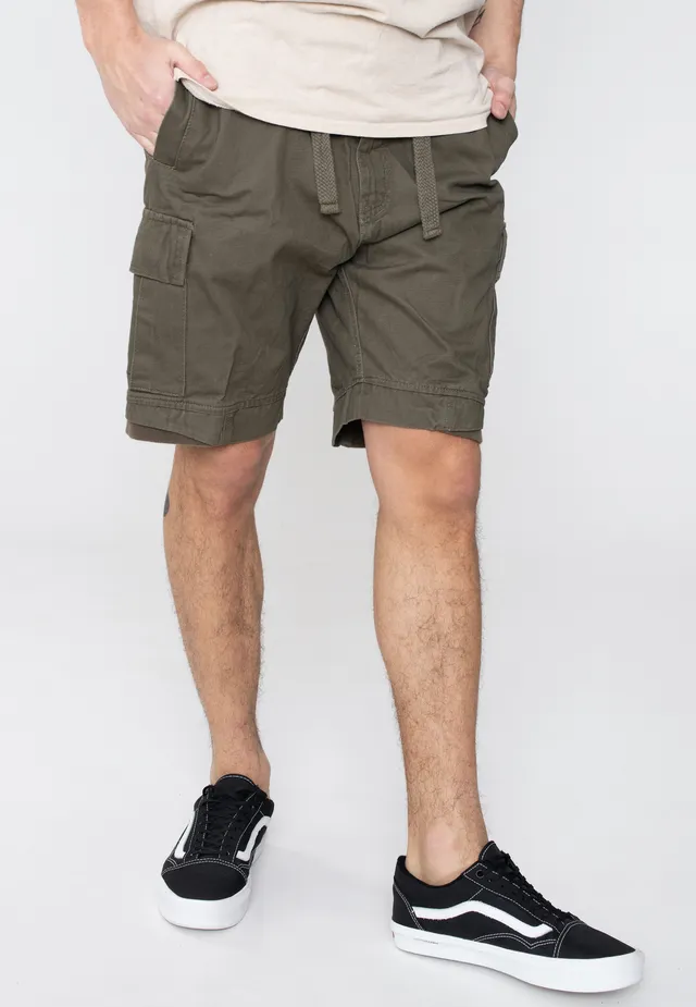 brandit-packham-vintage-olive-short-cargo-coton-homme image 1