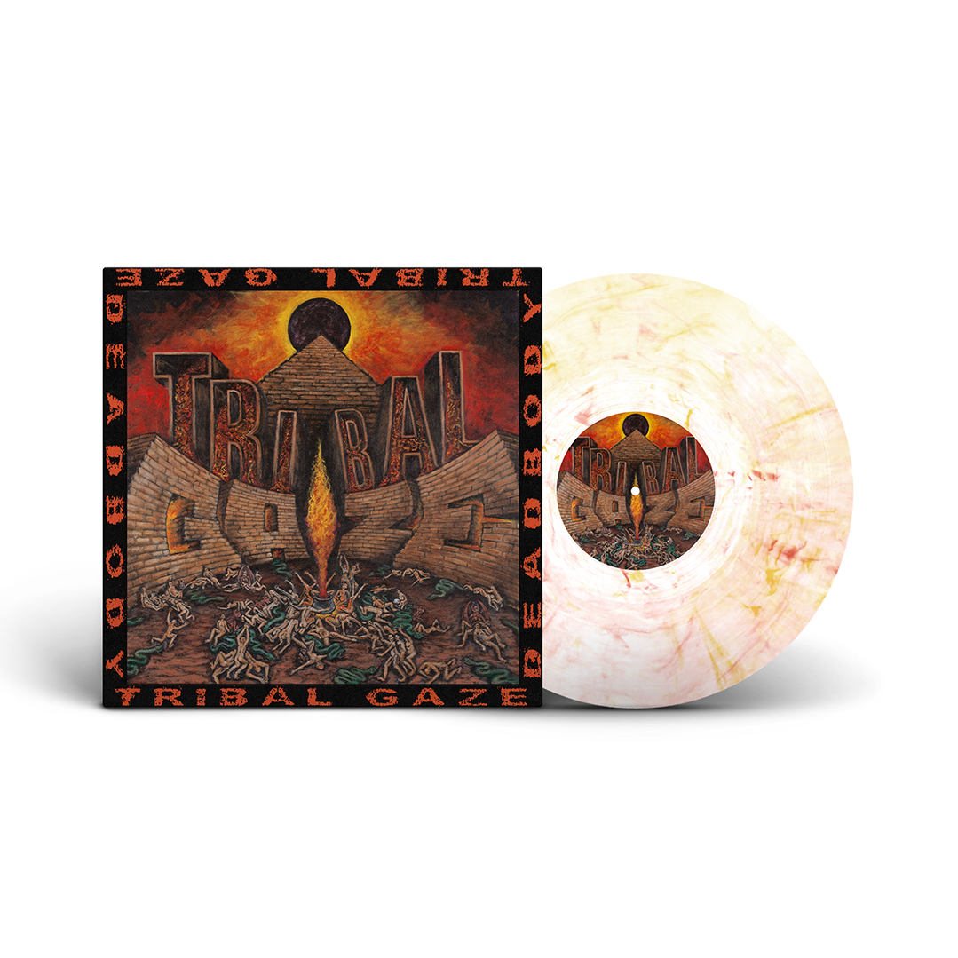 deadbody-tribal-gaze-split-vinyle-lp-red-black image 6
