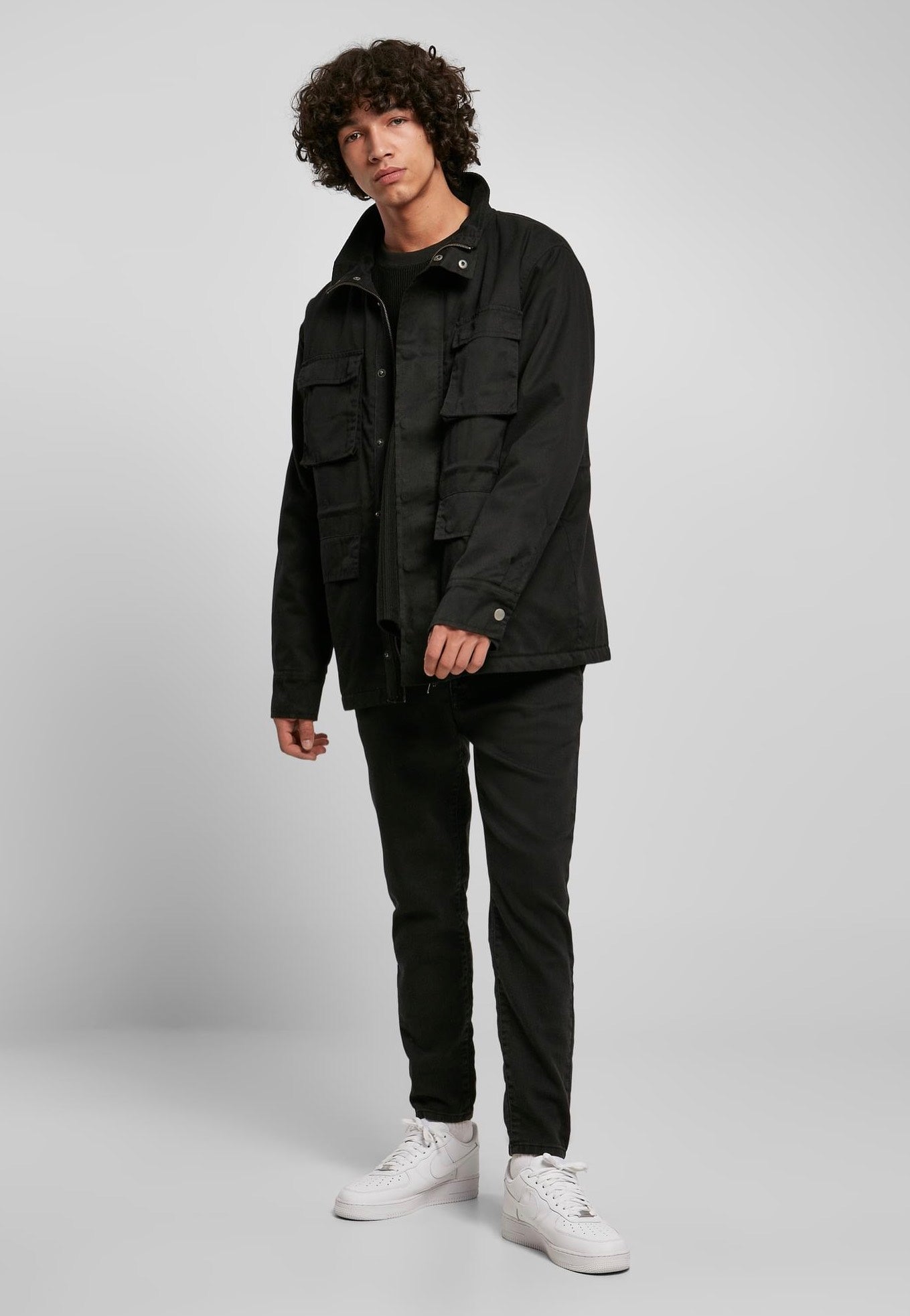 urban-classics-big-m-65-veste-noire-homme-streetwear image 2