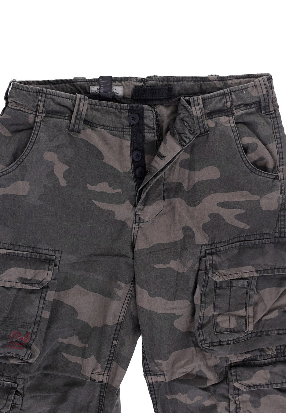surplus-airborne-vintage-pantalon-cargo-camo-noir-homme image 7