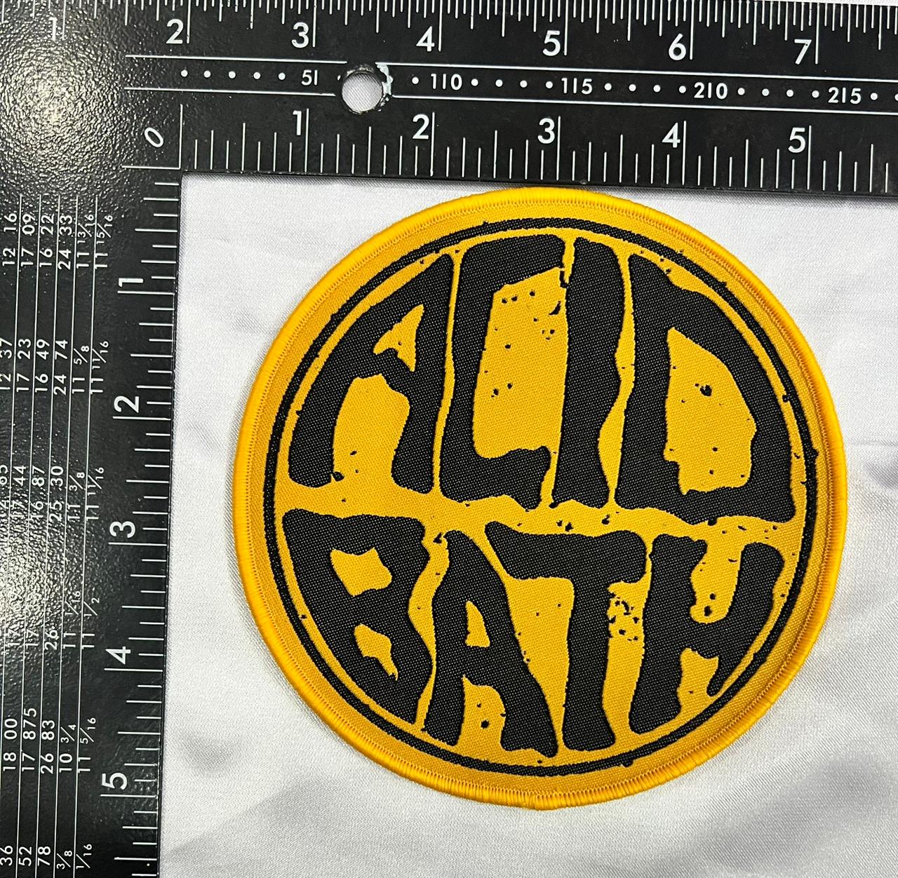 acid-bath-logo-patch-tiss-jaune-bordure-jaune image 5
