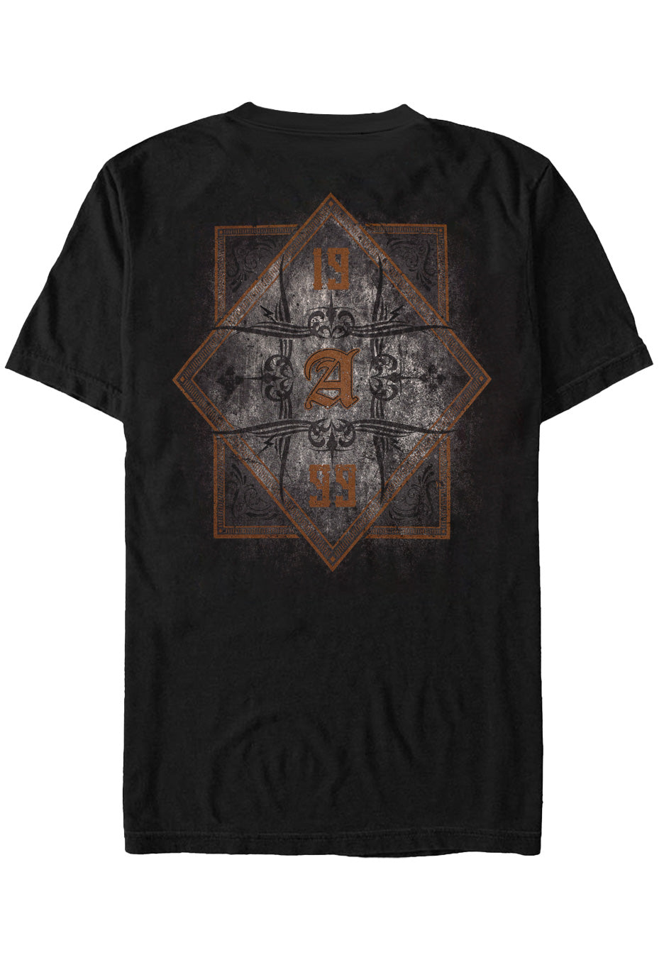 avantasia-fleur-skull-t-shirt-noir-homme image 2