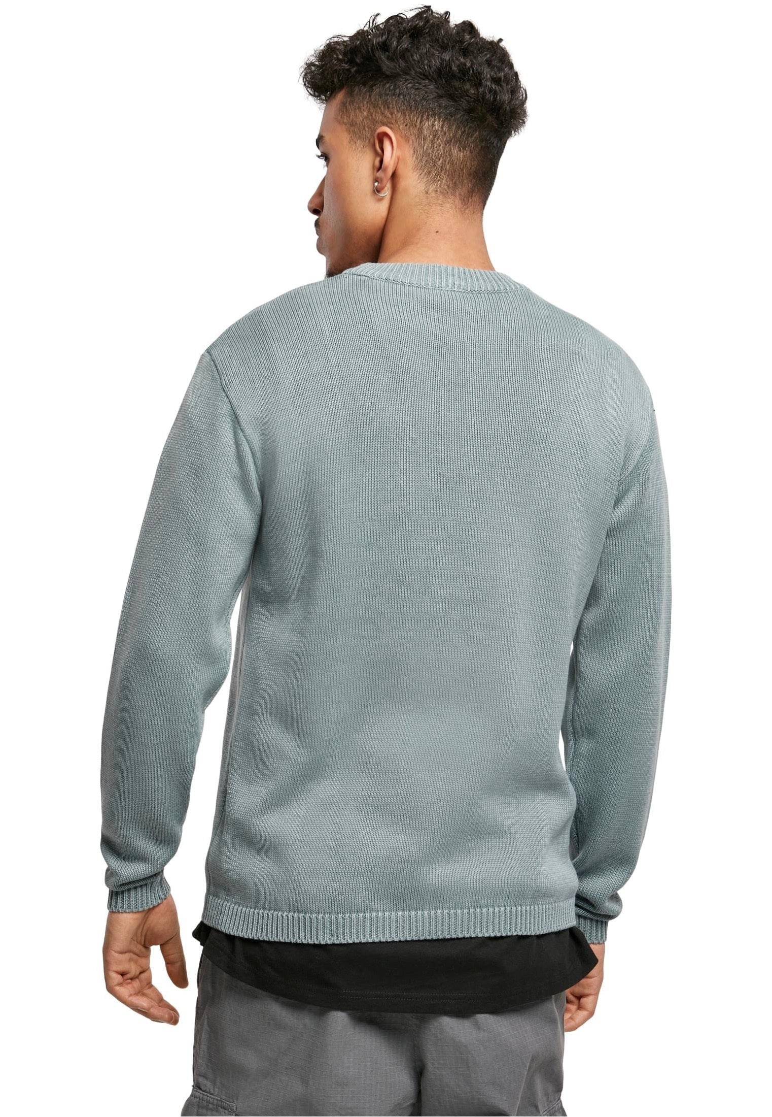 urban-classics-washed-dusty-blue-pullover-bleu-homme image 5