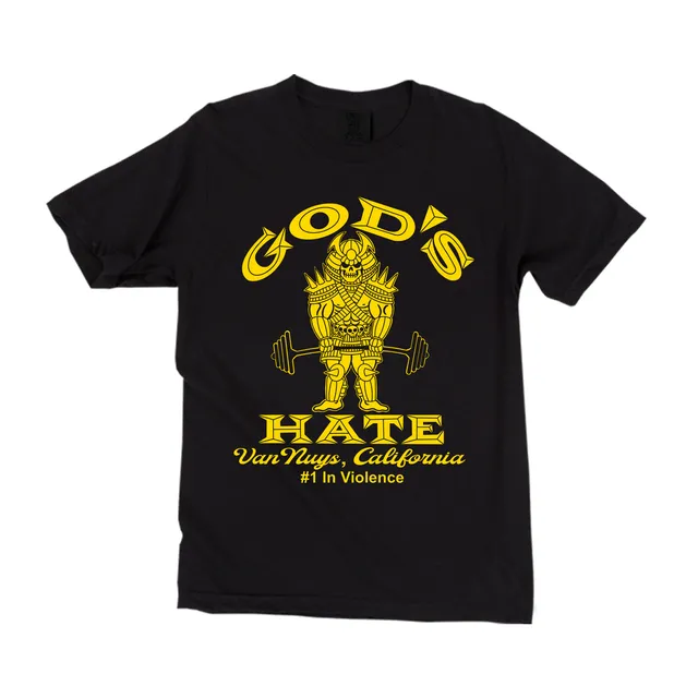 god-s-hate-gold-s-t-shirt-noir-coton image 1