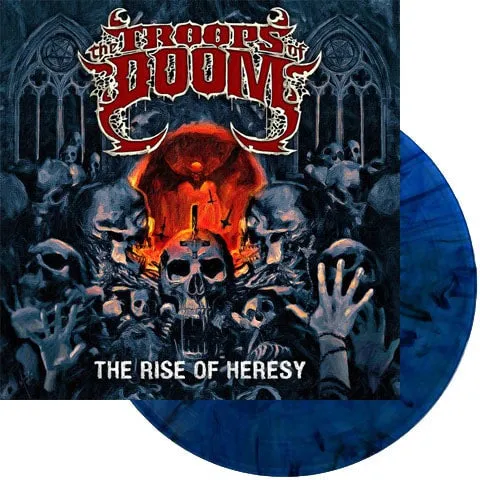 the-troops-of-doom-the-rise-of-heresy-vinyle-lp-blue-marbled image 1