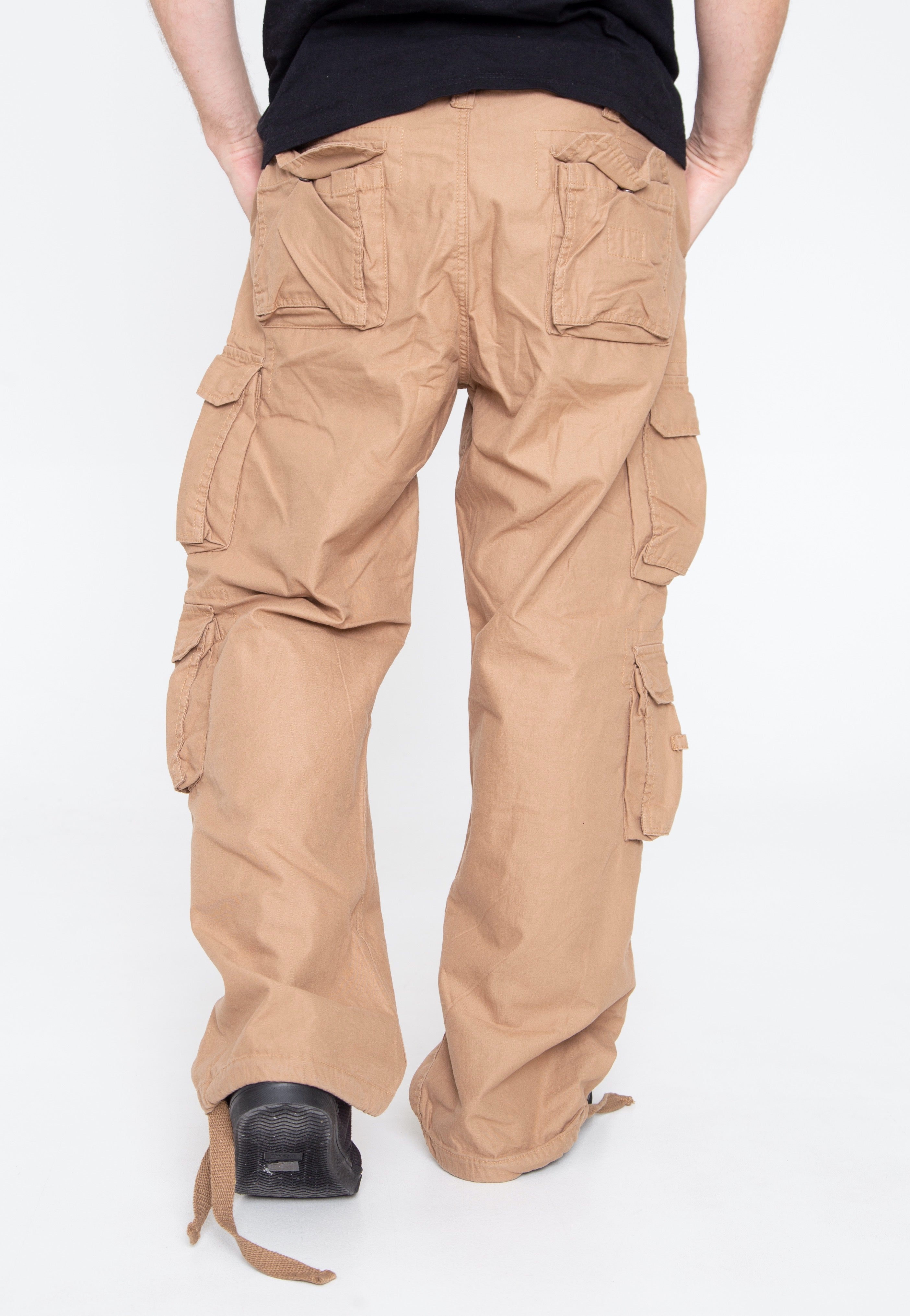 surplus-airborne-vintage-beige-pantalon-baggy-beige-coton image 3