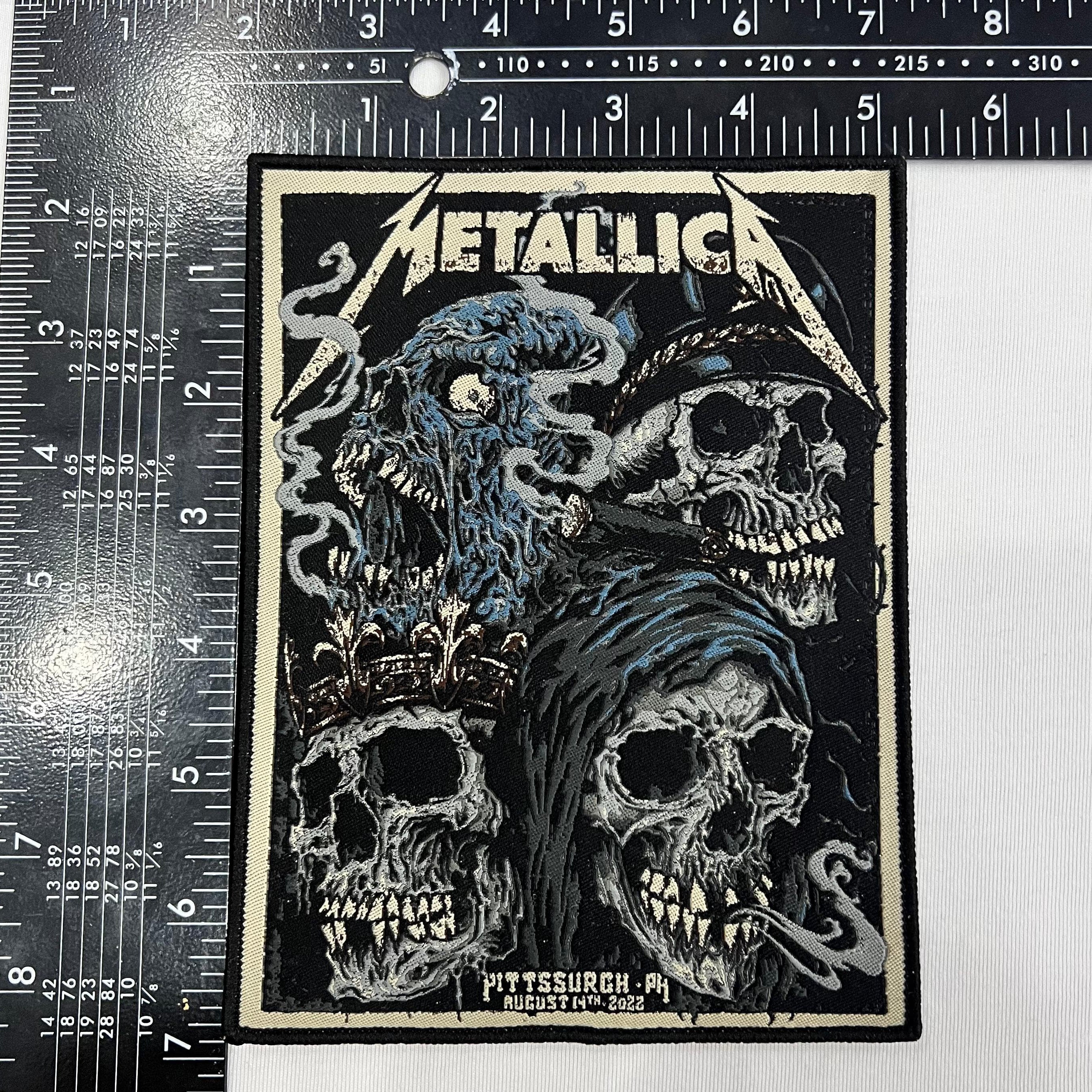 783punx-small-patch-metallica-pittsburgh-2022-patch-tiss-bordure-noire image 3