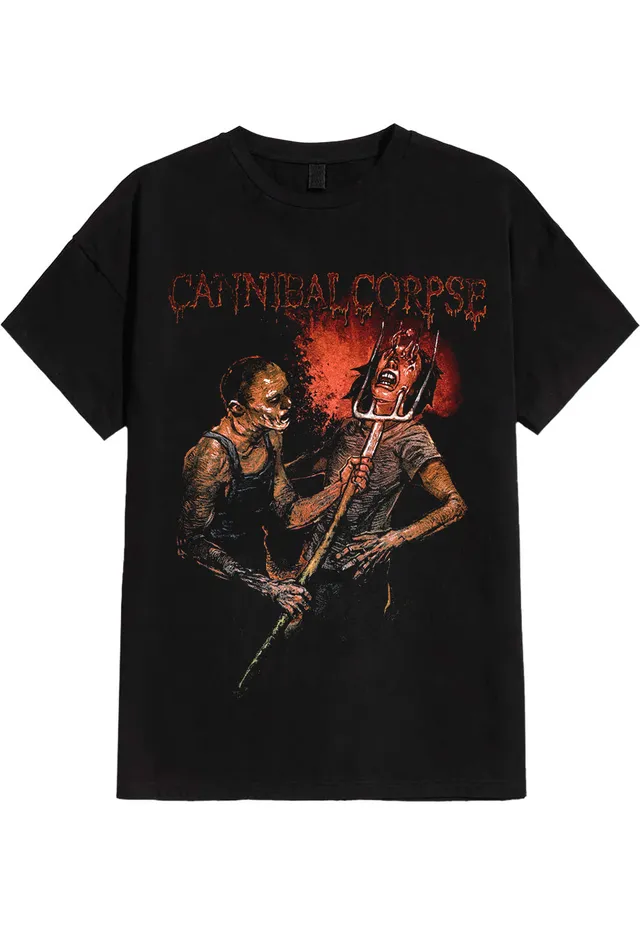 cannibal-corpse-pitch-fork-impalement-t-shirt-noir-homme image 1