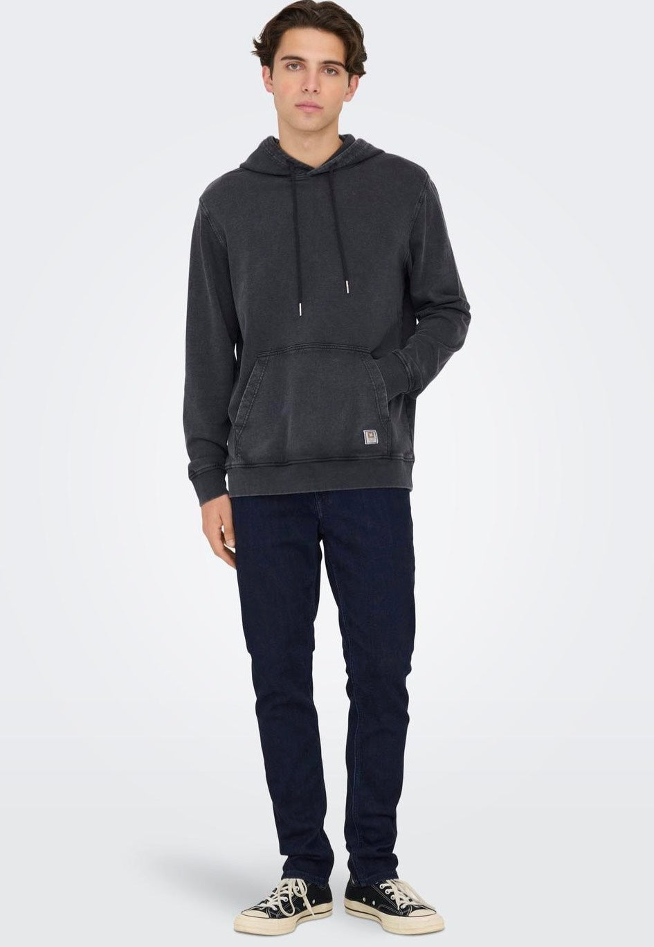 only-sons-loom-slim-jean-bleu-fonc-homme image 5