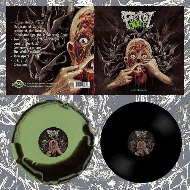 foetal-juice-grotesque-lp-vinyle-vert-noir-dition-125 image 1