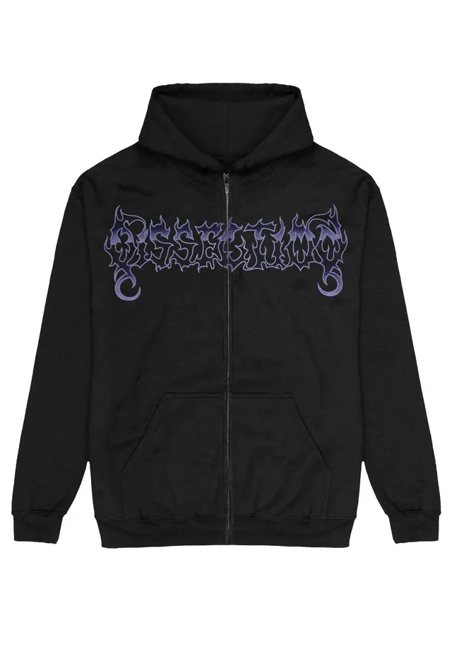 dissection-somberlain-sweat-zipp-noir-death-metal image 1