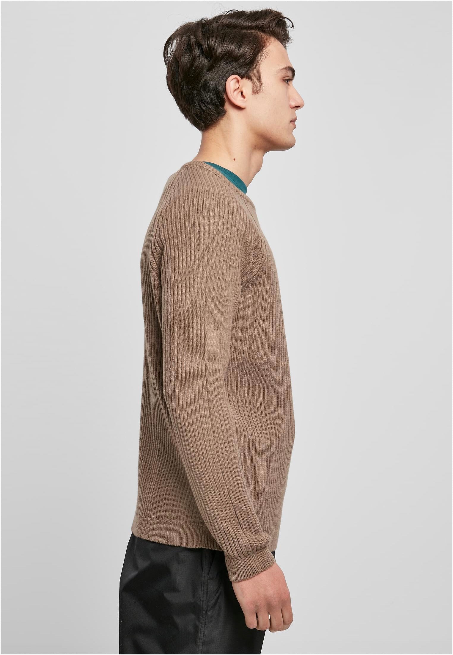 urban-classics-ribbed-raglan-dark-khaki-pull-vert-homme image 5