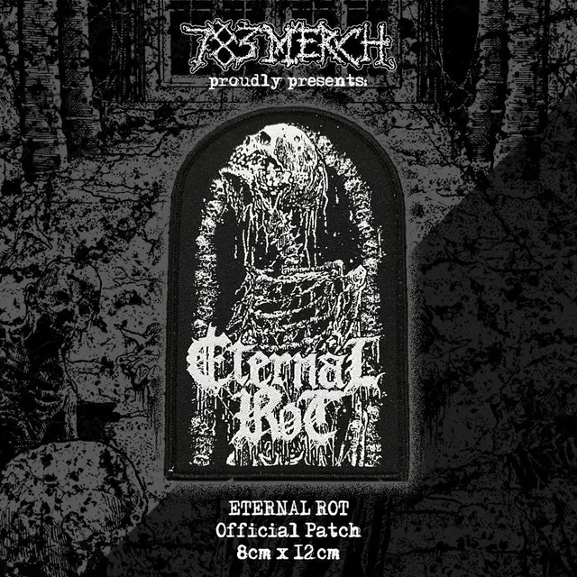 eternal-rot-cadaverine-patch-tiss-logo-blanc-bordure-noire image 1