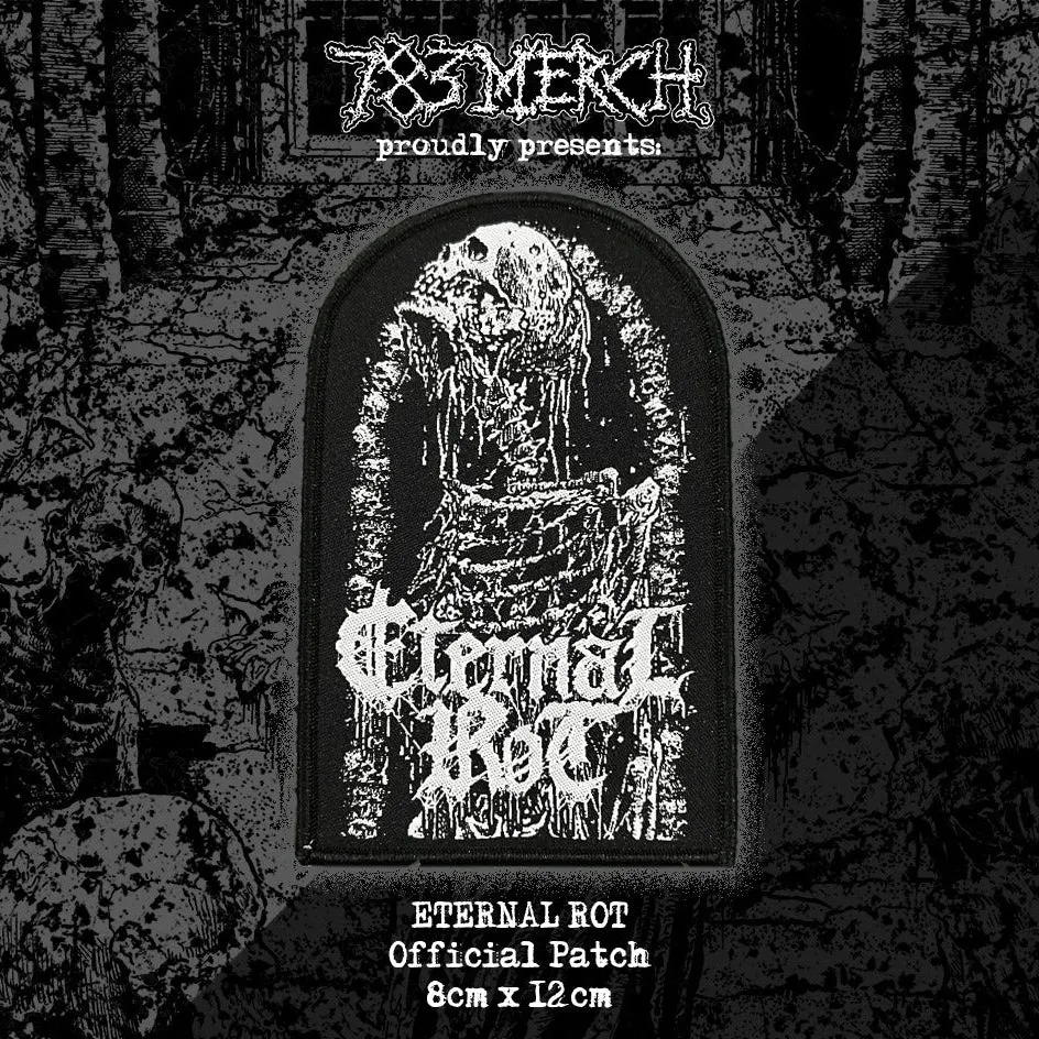 eternal-rot-cadaverine-patch-tiss-logo-blanc-bordure-noire image 1
