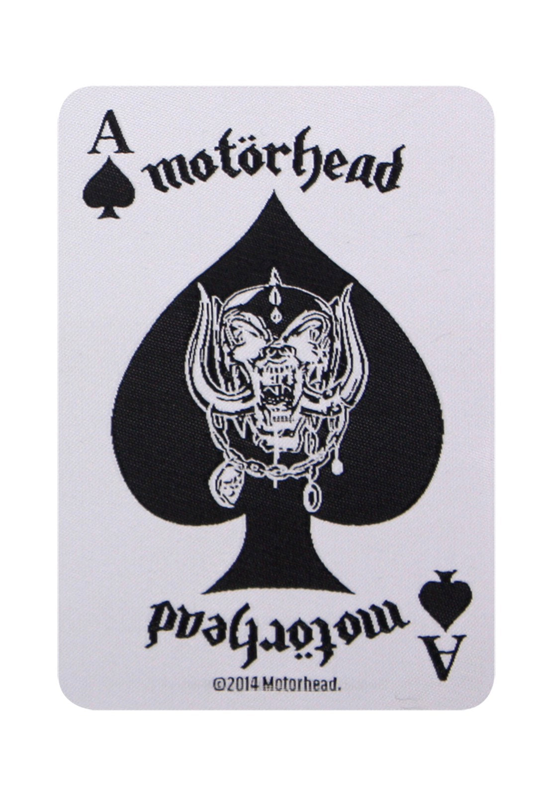 mot-rhead-ace-of-spades-patch-carte-cusson-blanc image 2