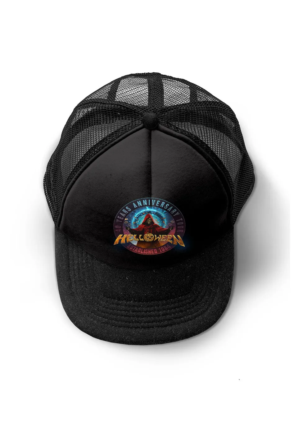 helloween-40-years-keeper-casquette-trucker-noire image 1