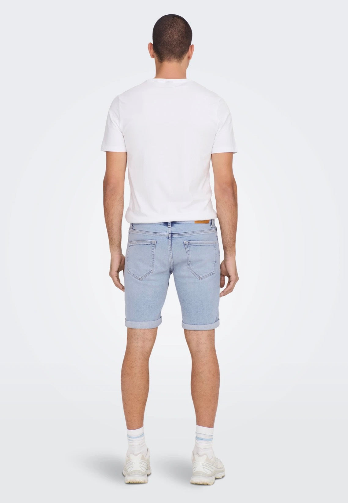 only-sons-ply-light-blue-denim-shorts-bleu-m image 3