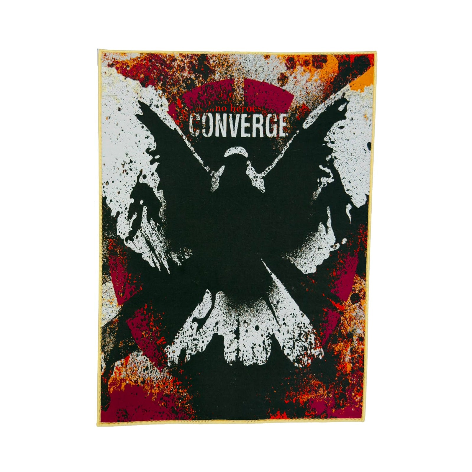 783punx-converge-no-heroes-backpatch-tiss-bordure-noire image 4
