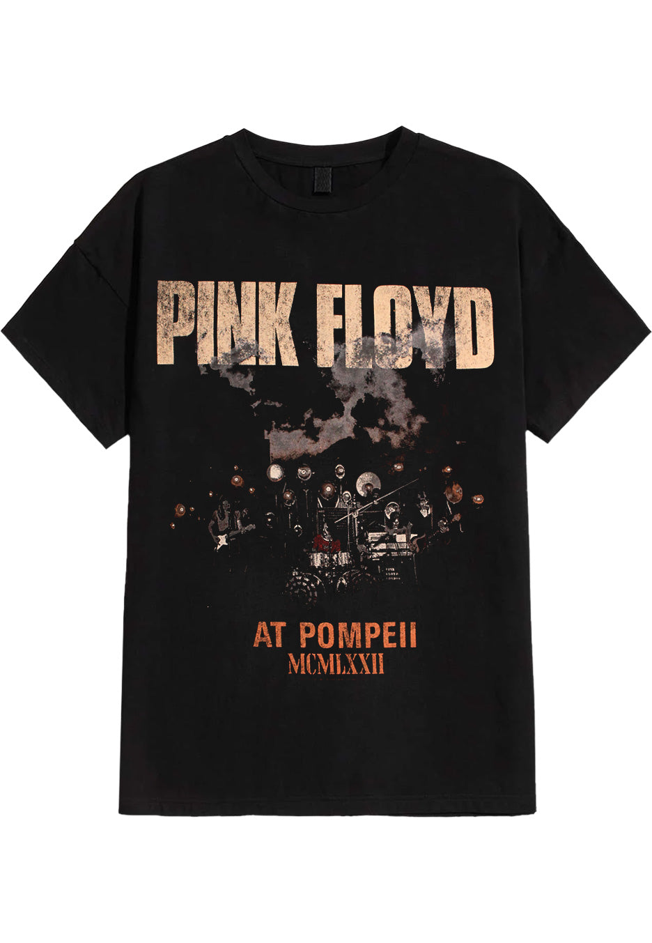 pink-floyd-pompeii-live-photo-t-shirt-noir image 1