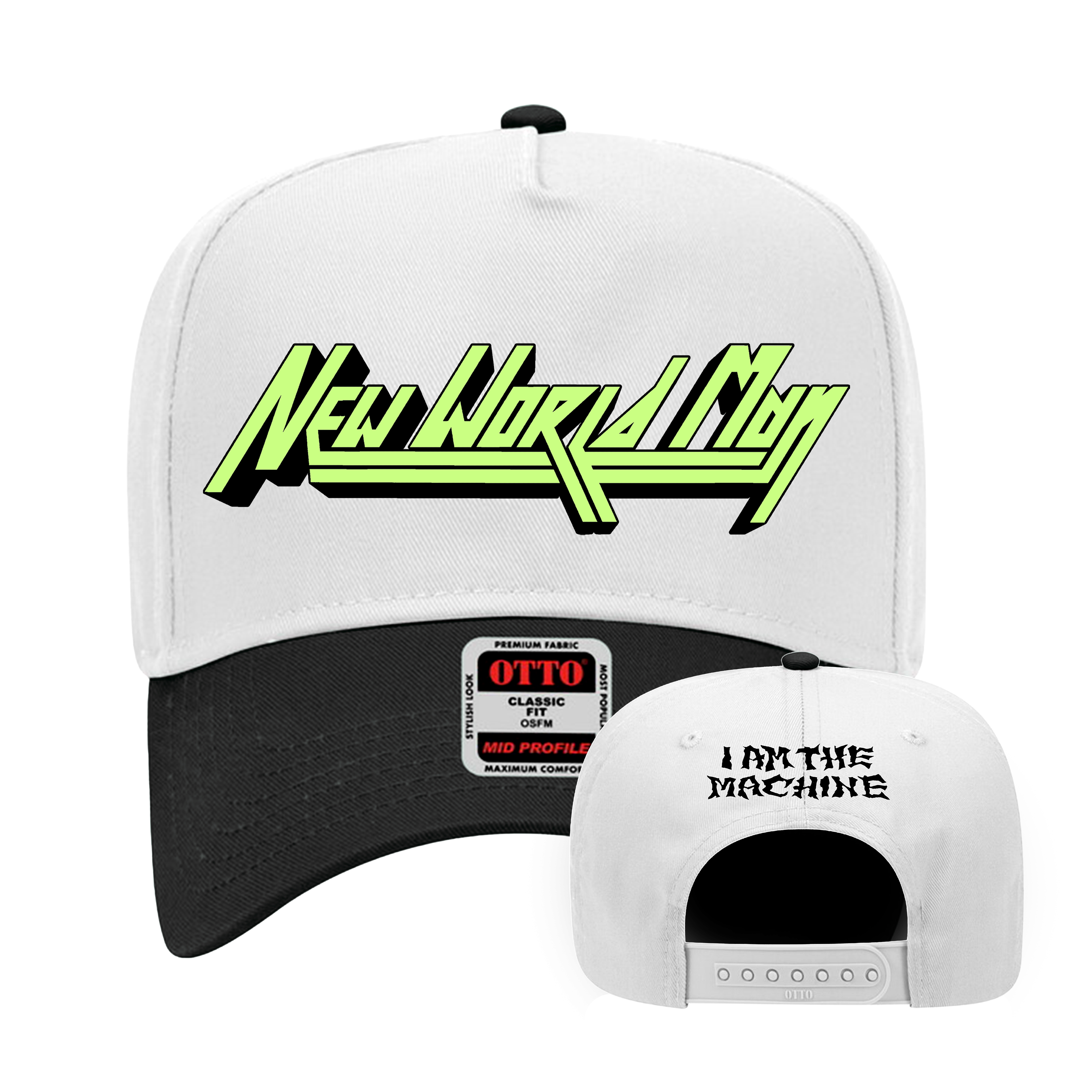 new-world-man-logo-casquette-snapback-noire image 1