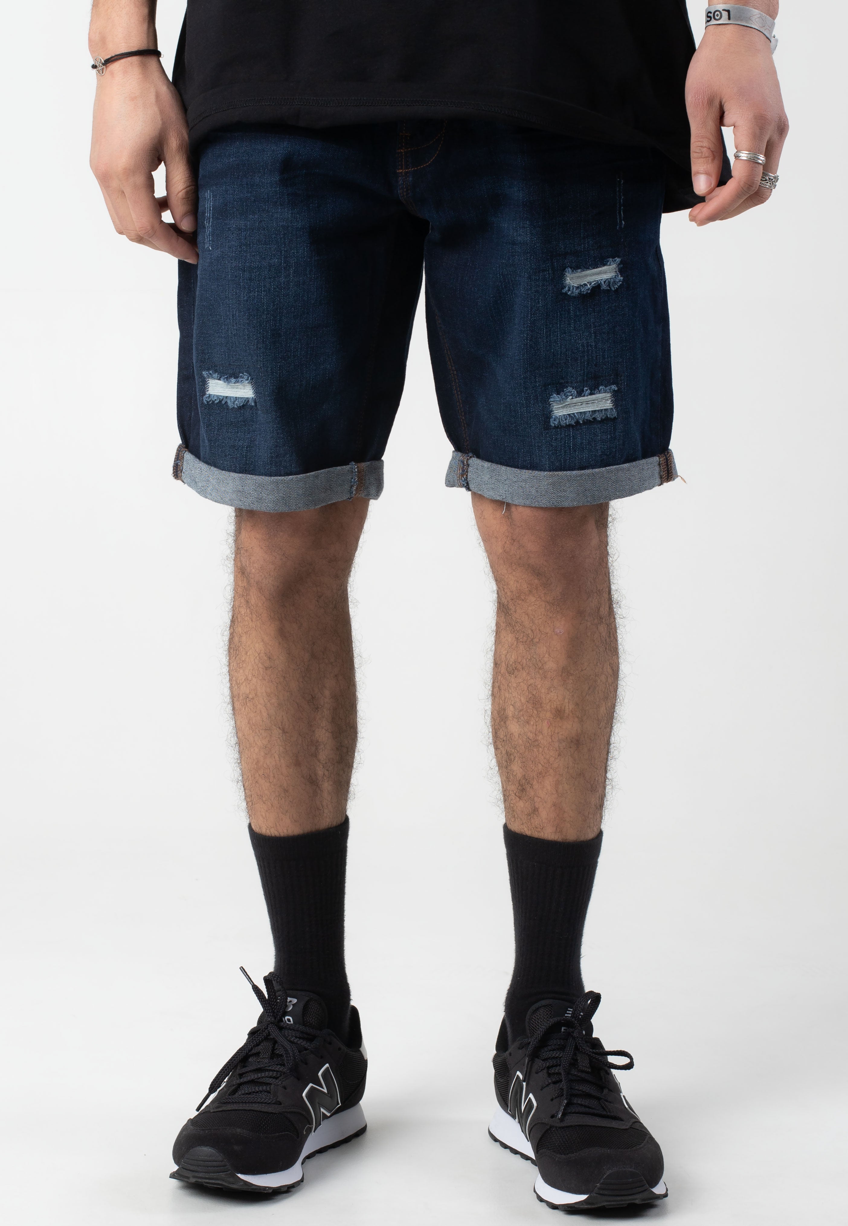 indicode-kaden-holes-blue-short-jean-bleu-m-xxl image 2
