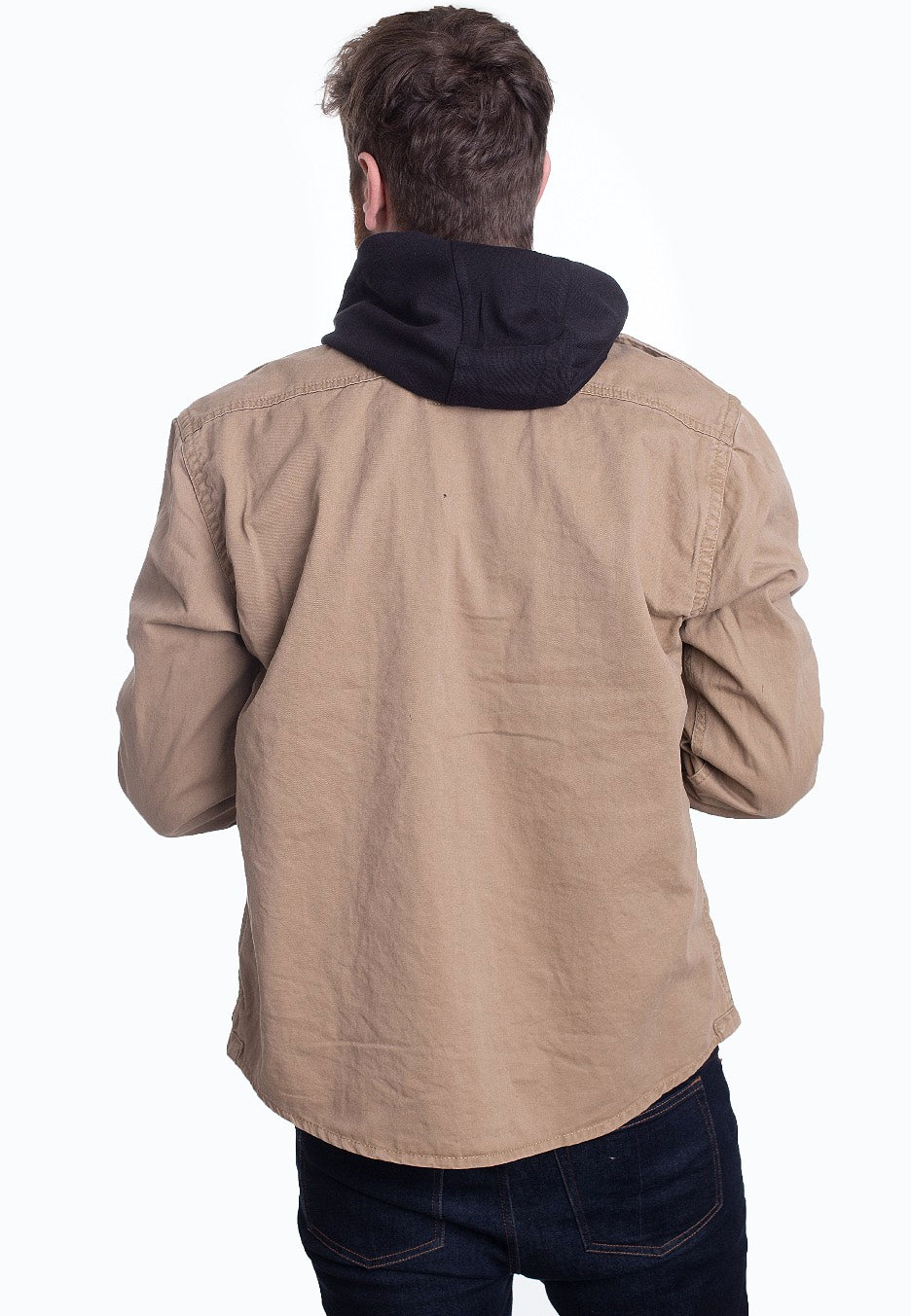 brandit-vintage-shirt-chemise-camel-homme-manches-longues-coton image 4