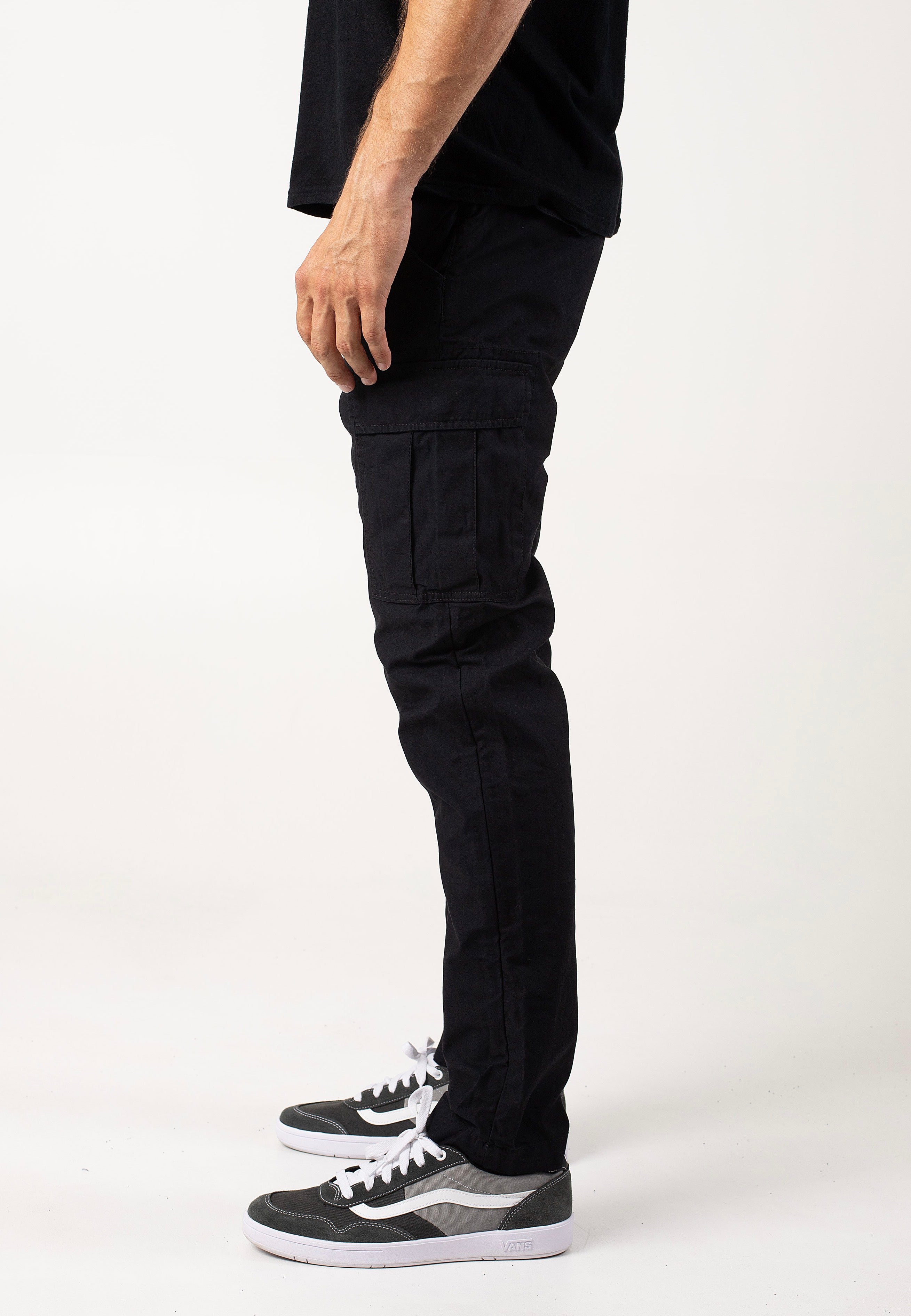vintage-industries-mallow-pantalon-cargo-noir-homme image 4