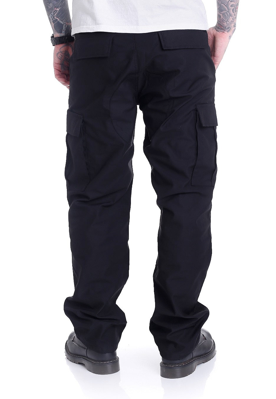 vintage-industries-bdu-cargo-pantalon-cargo-noir-loose-fit image 4
