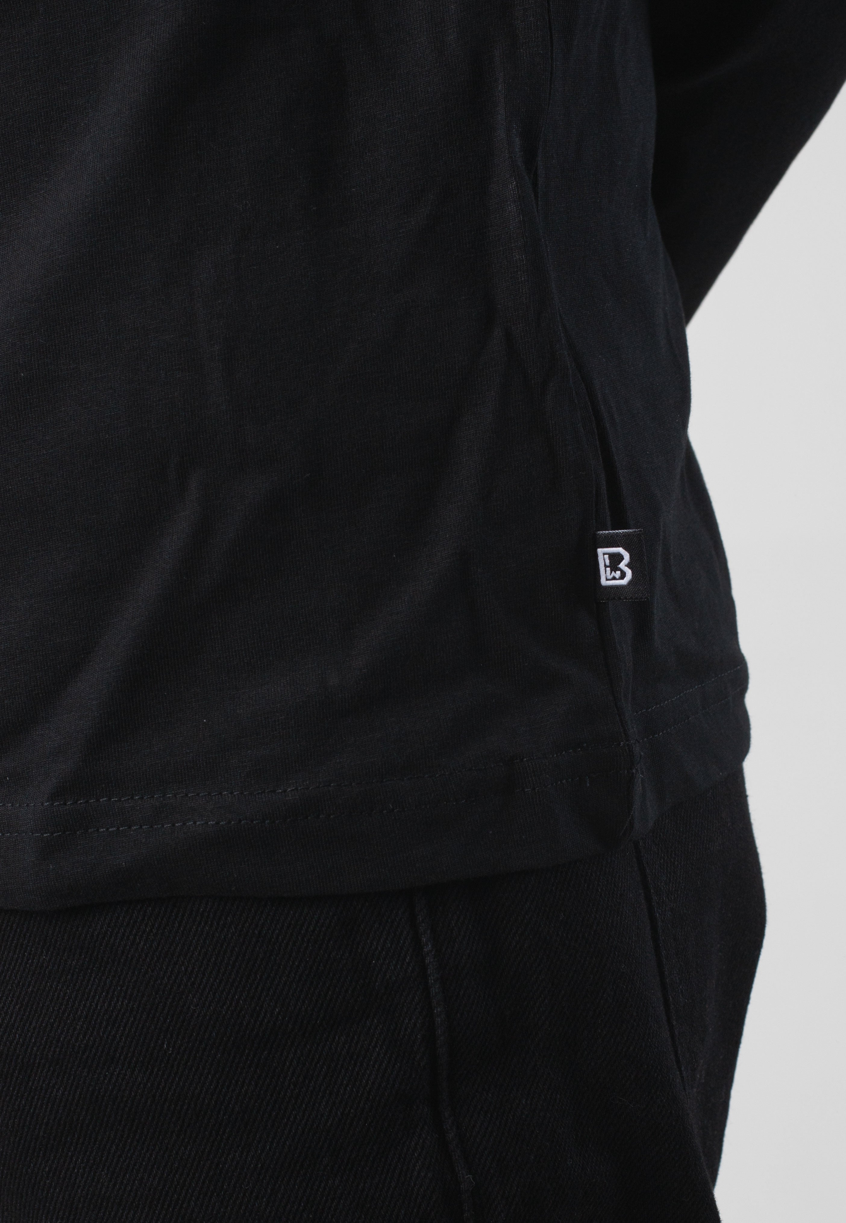 brandit-premium-t-shirt-manches-longues-noir-m image 3