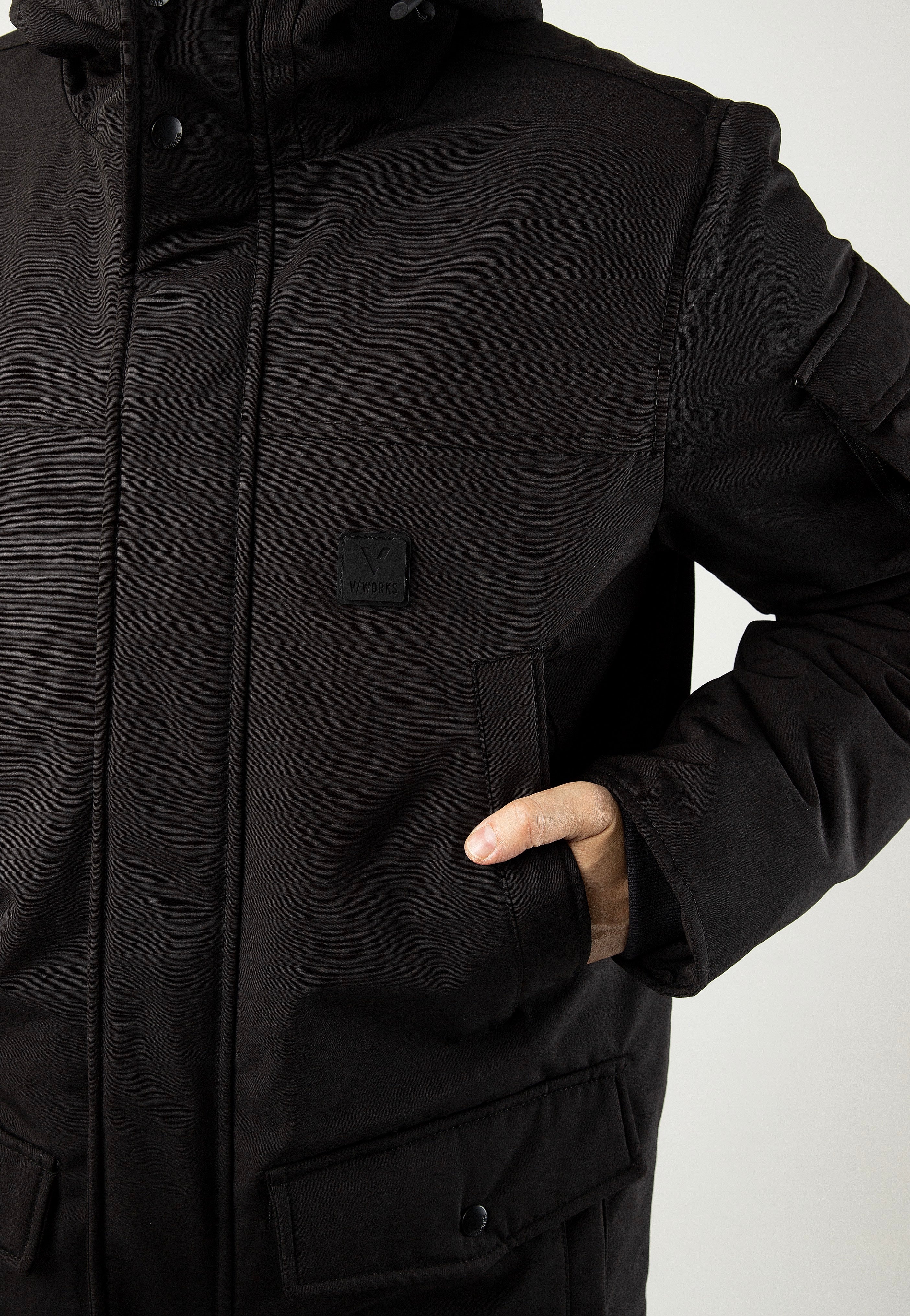 vintage-industries-gavyn-black-veste-hiver-noire image 6