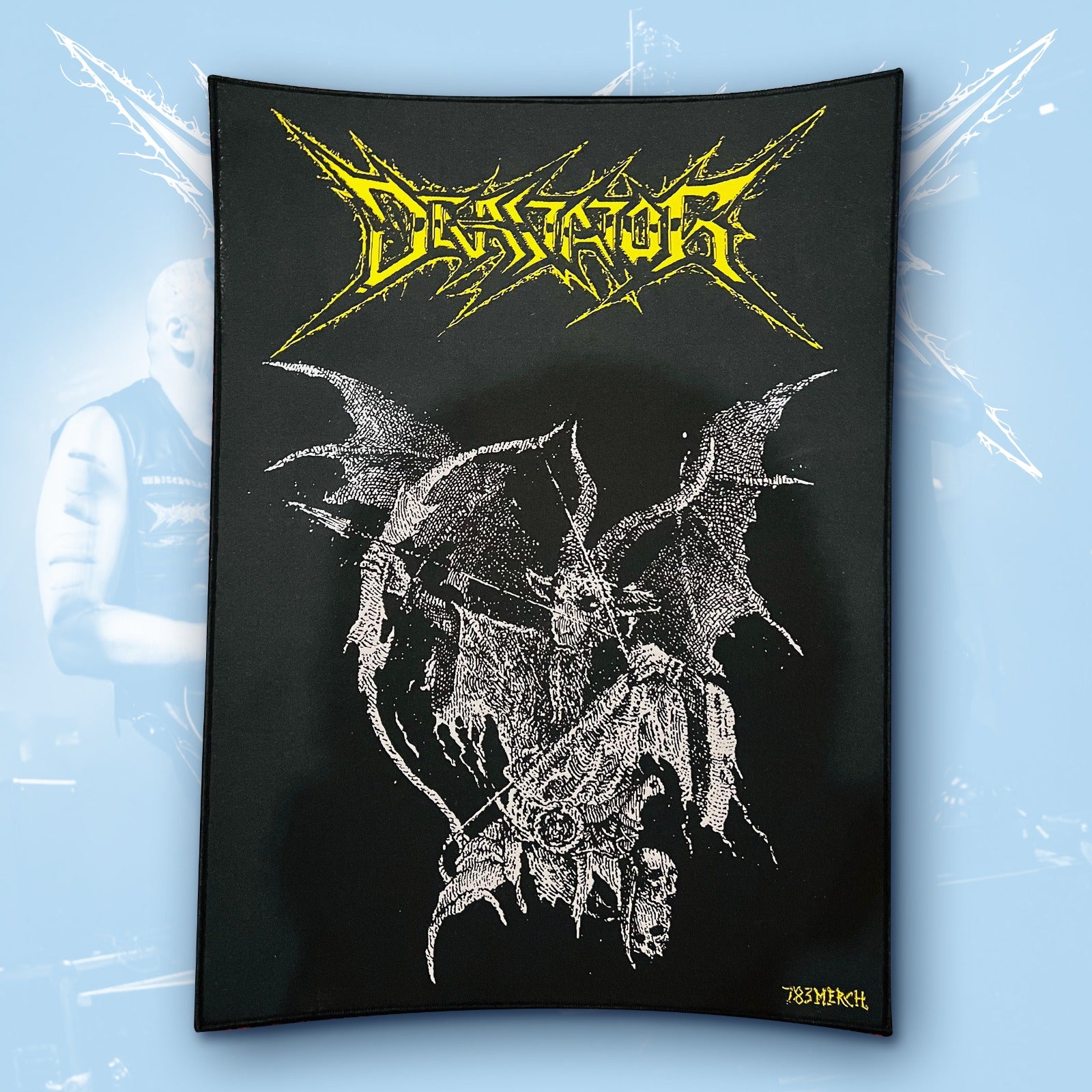 devastator-fallen-angel-backpatch-tiss-bordure-noire image 2
